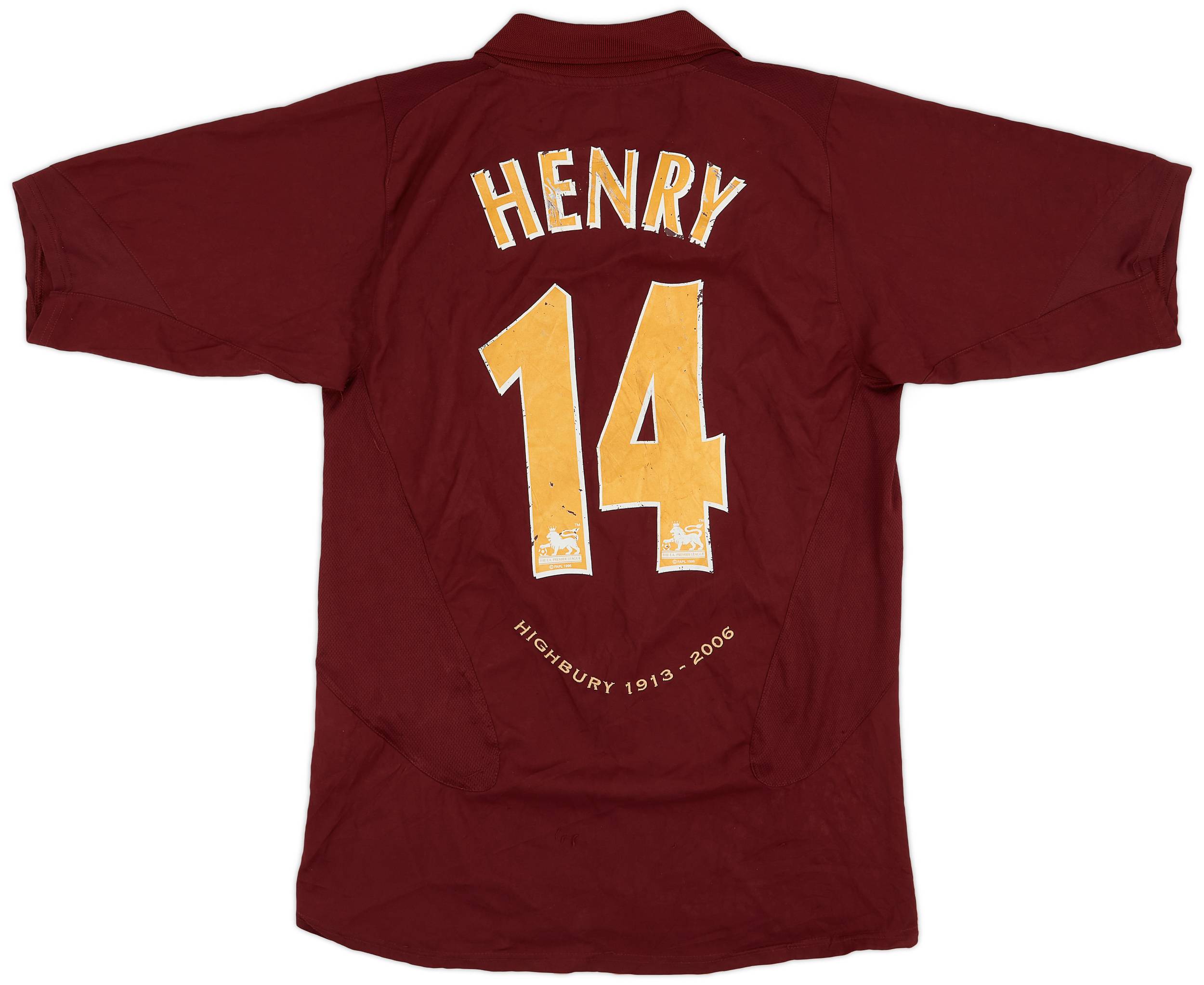 2005-06 Arsenal Home Shirt Henry #14 - 5/10 - (S)