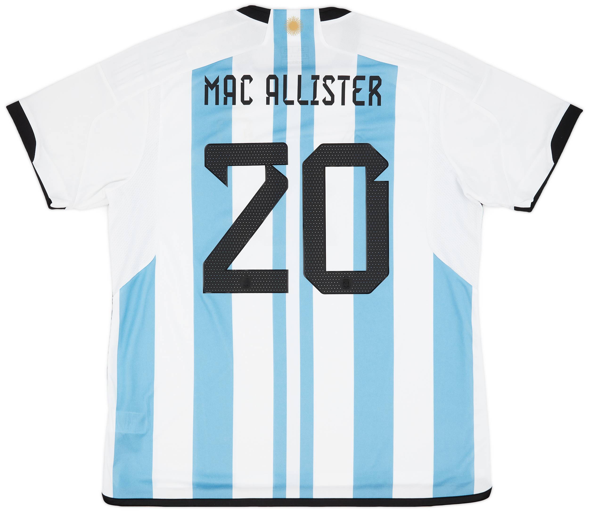 2022-23 Argentina Home Shirt Mac Allister #20 (XXL)