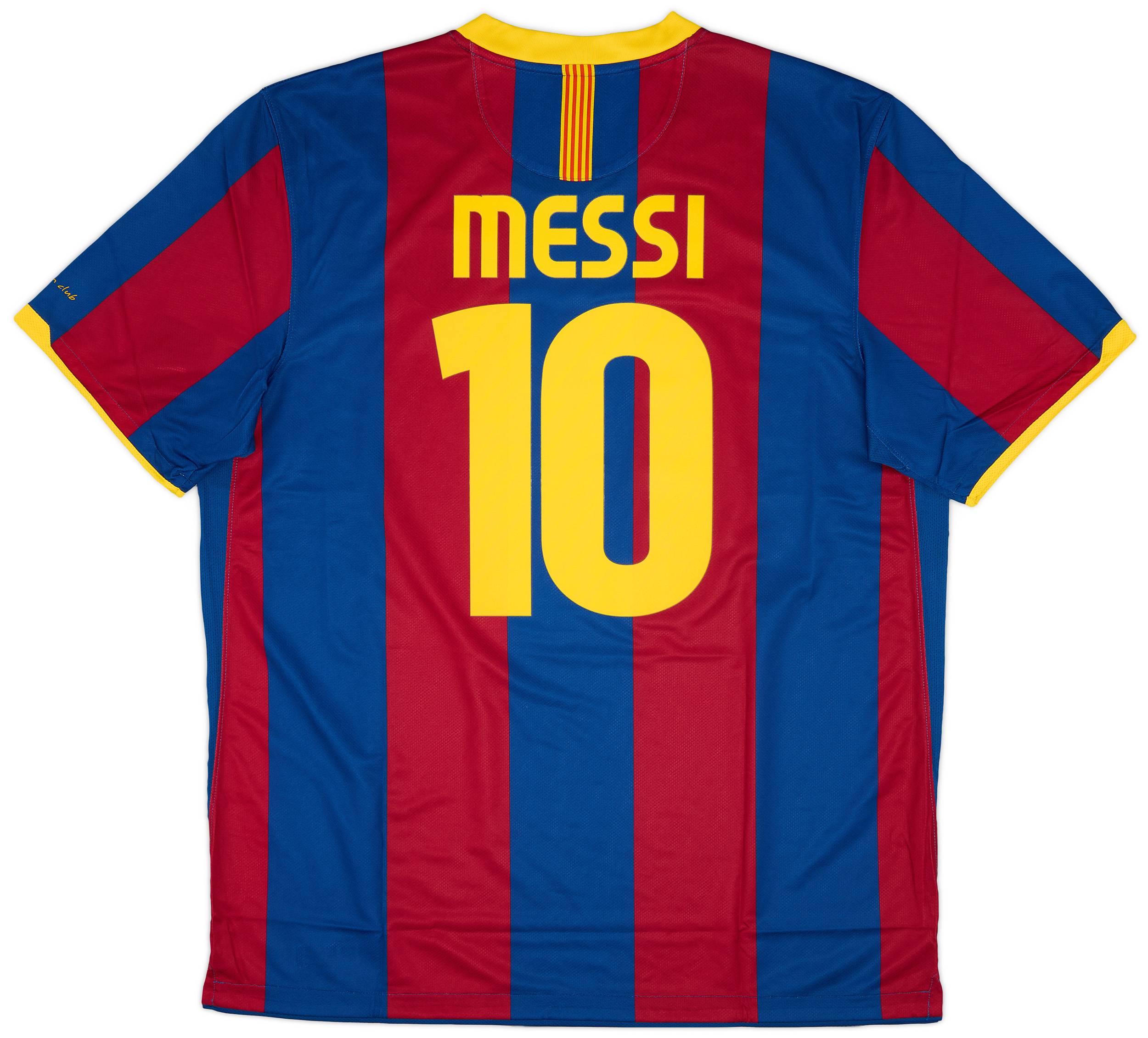 2010-11 Barcelona Authentic Home Shirt Messi #10 (XL)