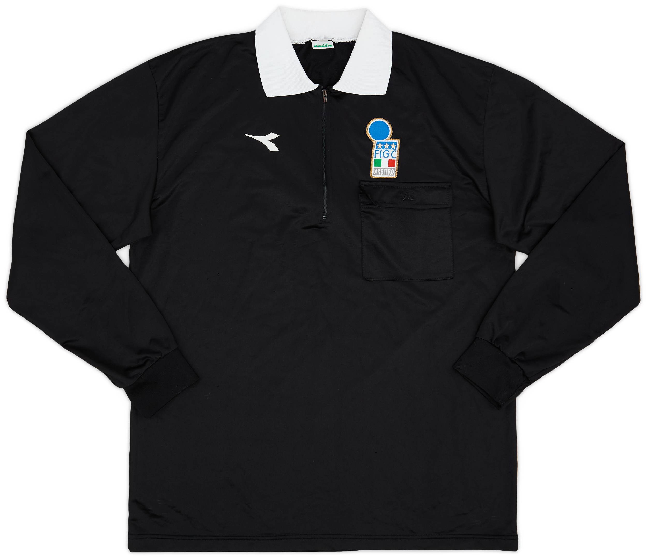1990s Italy FIGC Diadora Referee L/S Shirt - 8/10 - (XXL)