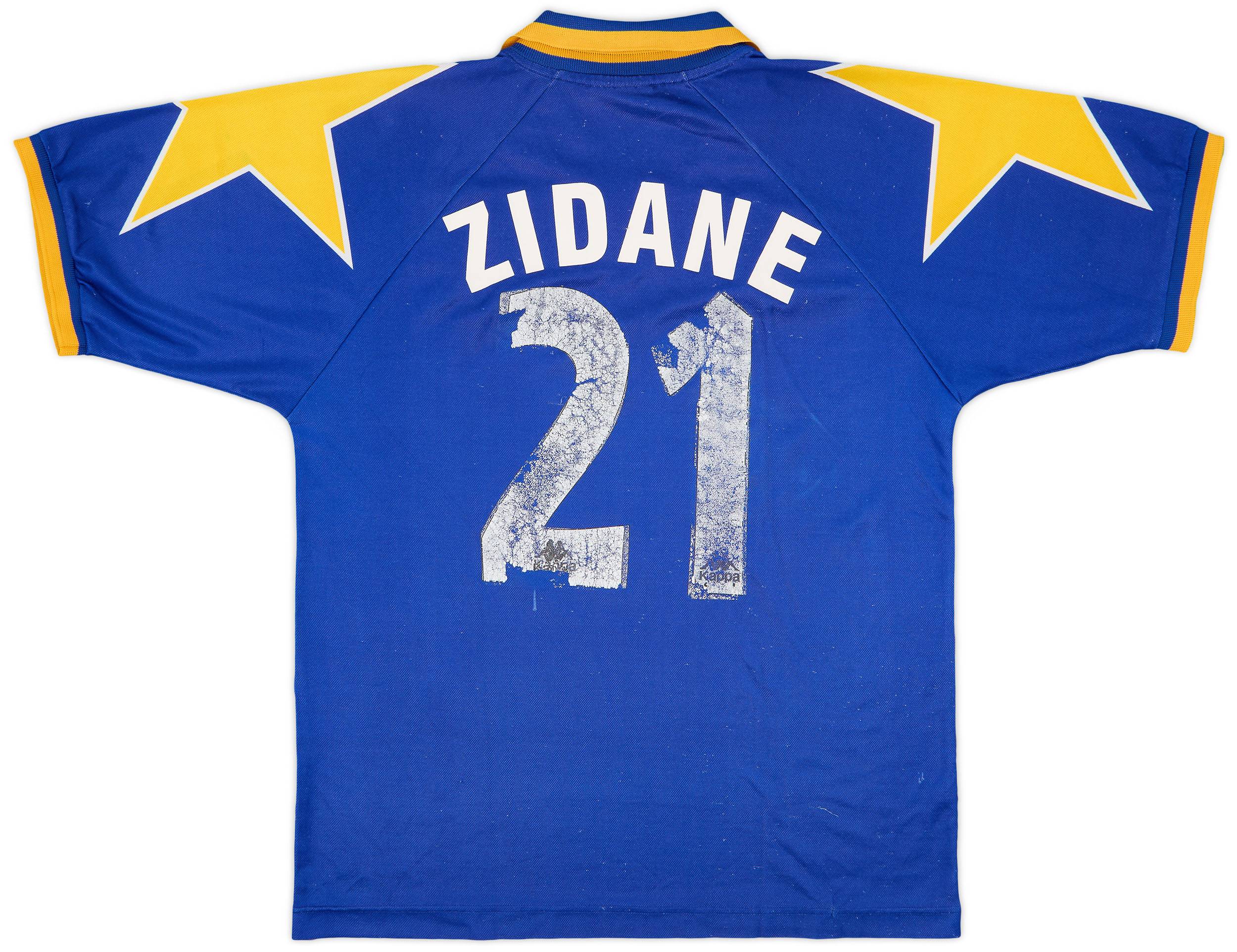 95年ユベントス ZIDANE 21番 ジャージ 1995-96 Juventus Away Shirt Zidane #21 - 3/10 - (L)