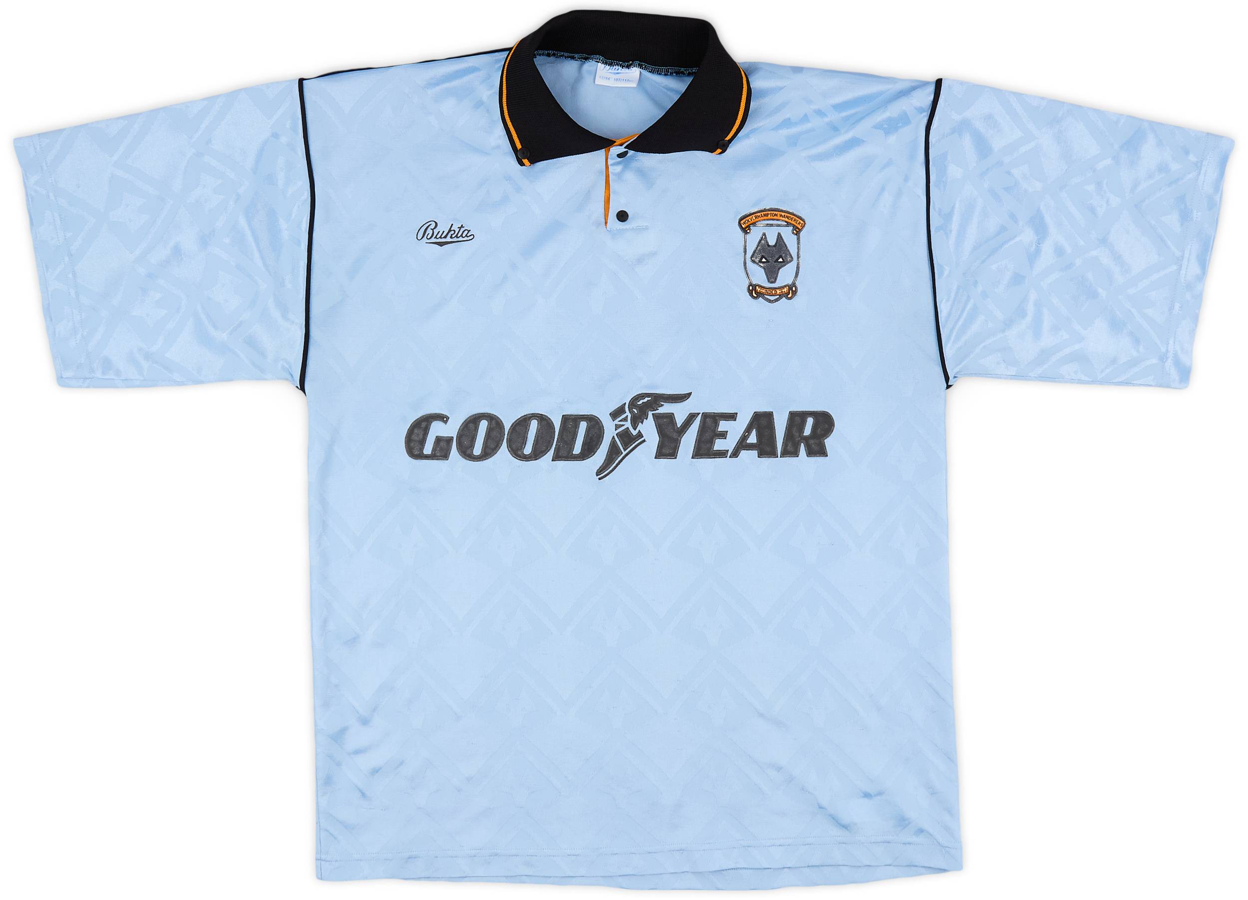 1991-92 Wolves Away Shirt - 7/10 - (L)