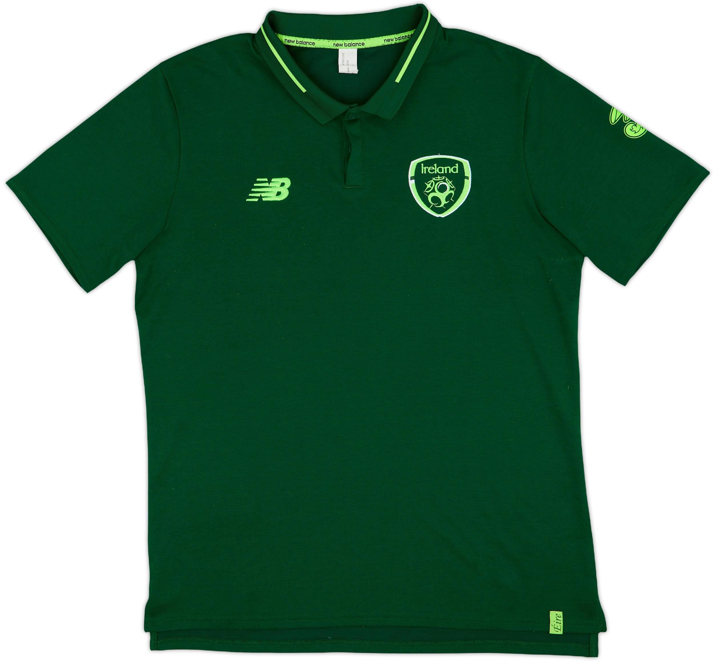 2018-19 Ireland New Balance Polo Shirt - 8/10 - (L)