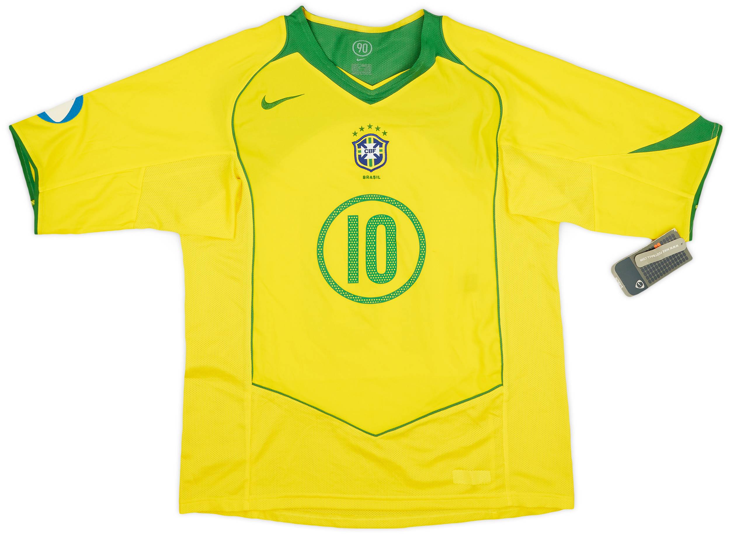 ウェア BRAZIL - 2004 (Home) 2004 Brazil Home Kit - 2025 Premium Quality