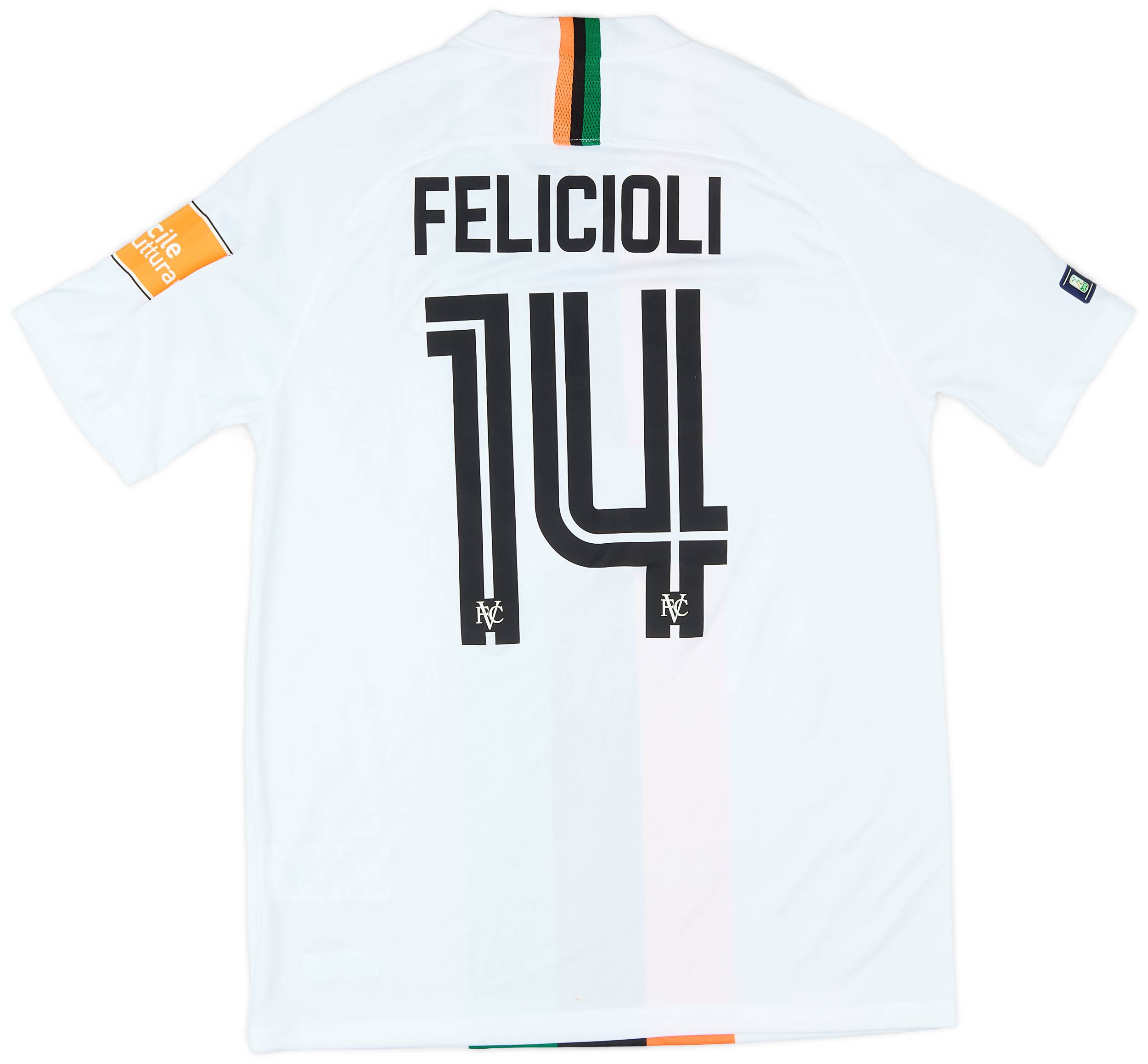 2019-20 Venezia Match Issue Away Shirt Felicioli #14