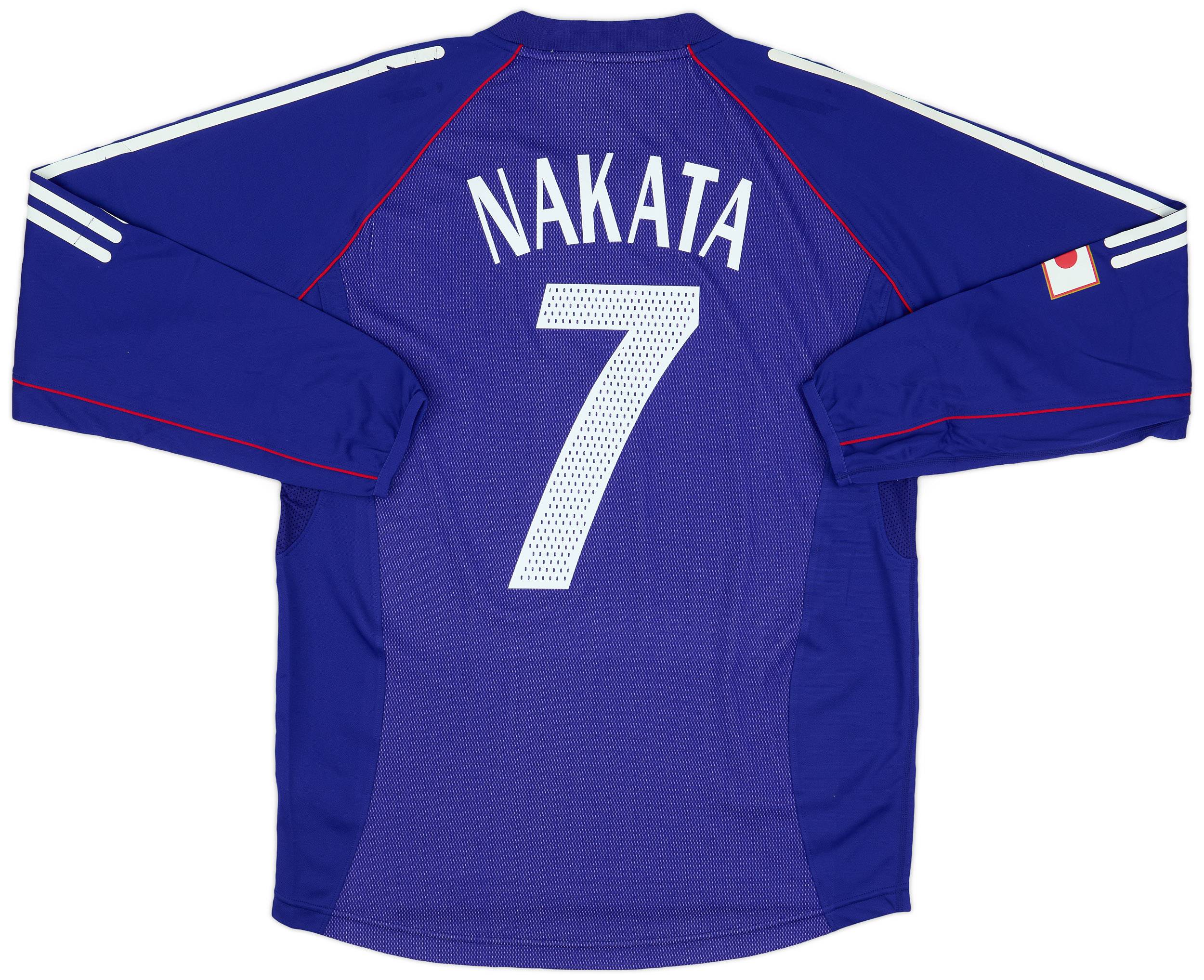 2002-04 Japan Home L/S Shirt Nakata #7 (L)