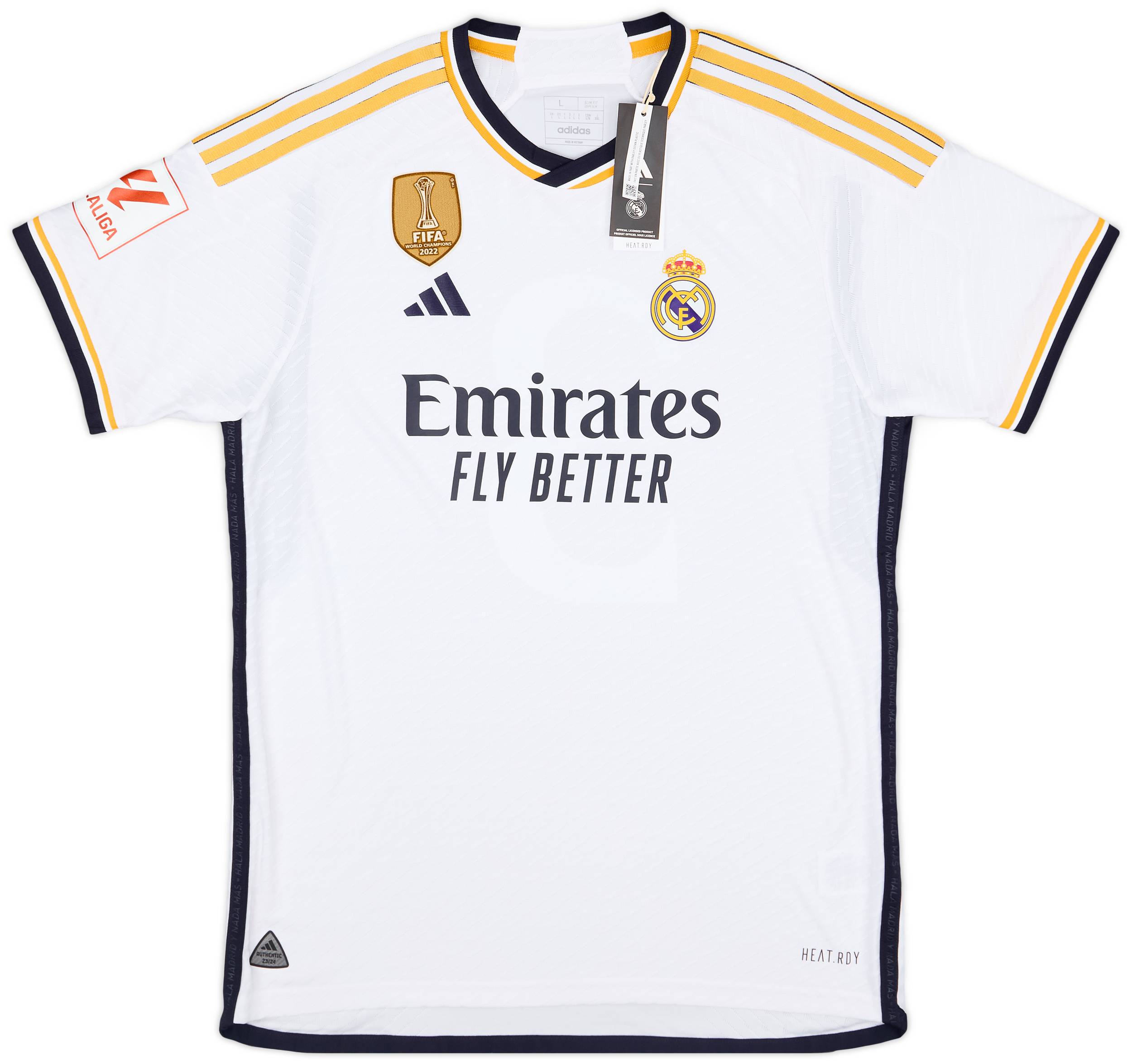 2023-24 Real Madrid Authentic Home Shirt E.Militao #3 (L)