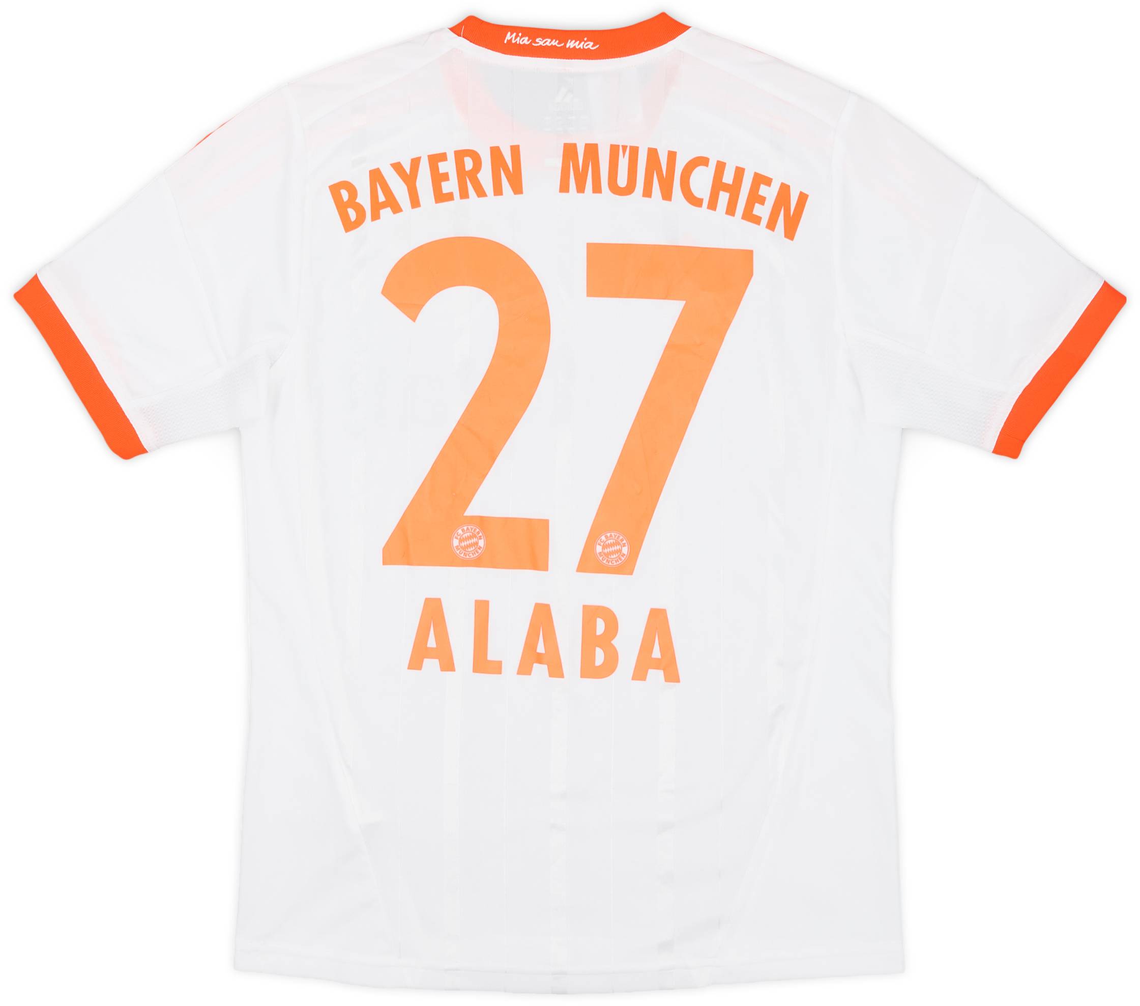 2012-13 Bayern Munich Away Shirt Alaba #27 - 8/10 - (L.Boys)