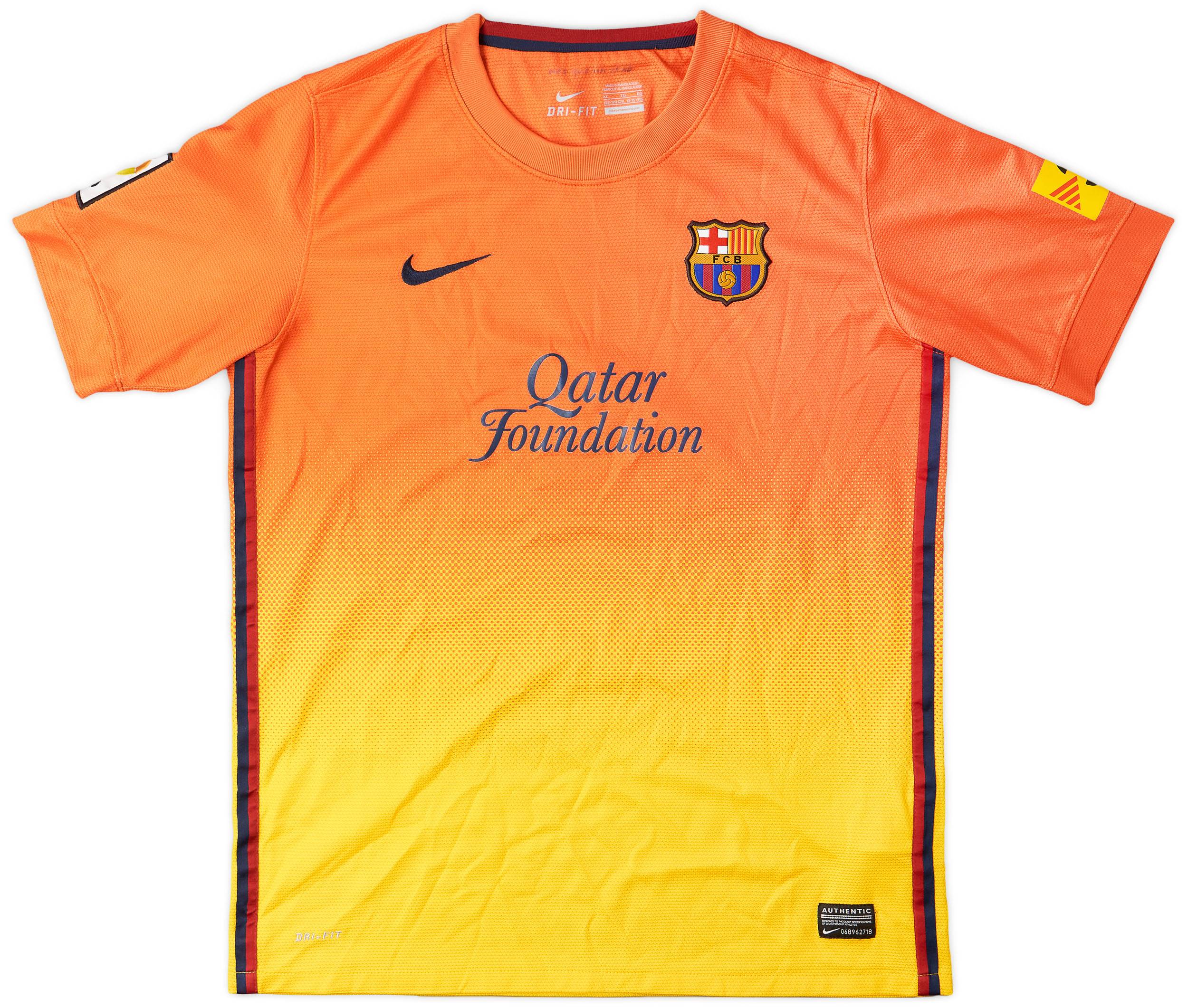 2012-13 Barcelona Away Shirt - 7/10 - (XL.Boys)