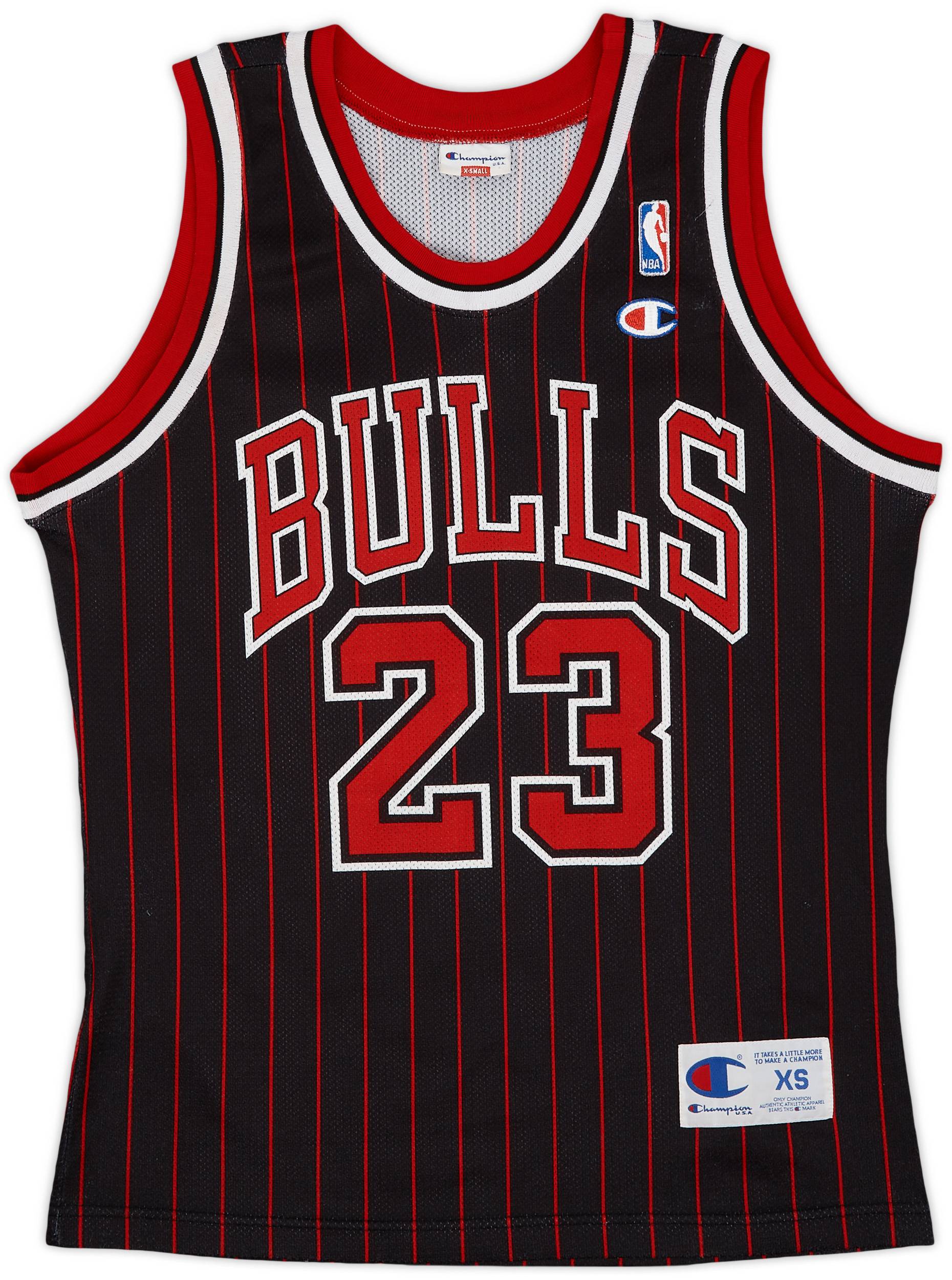 1995-97 Chicago Bulls Jordan #23 Champion Alternate Jersey - 9/10 - (XS)
