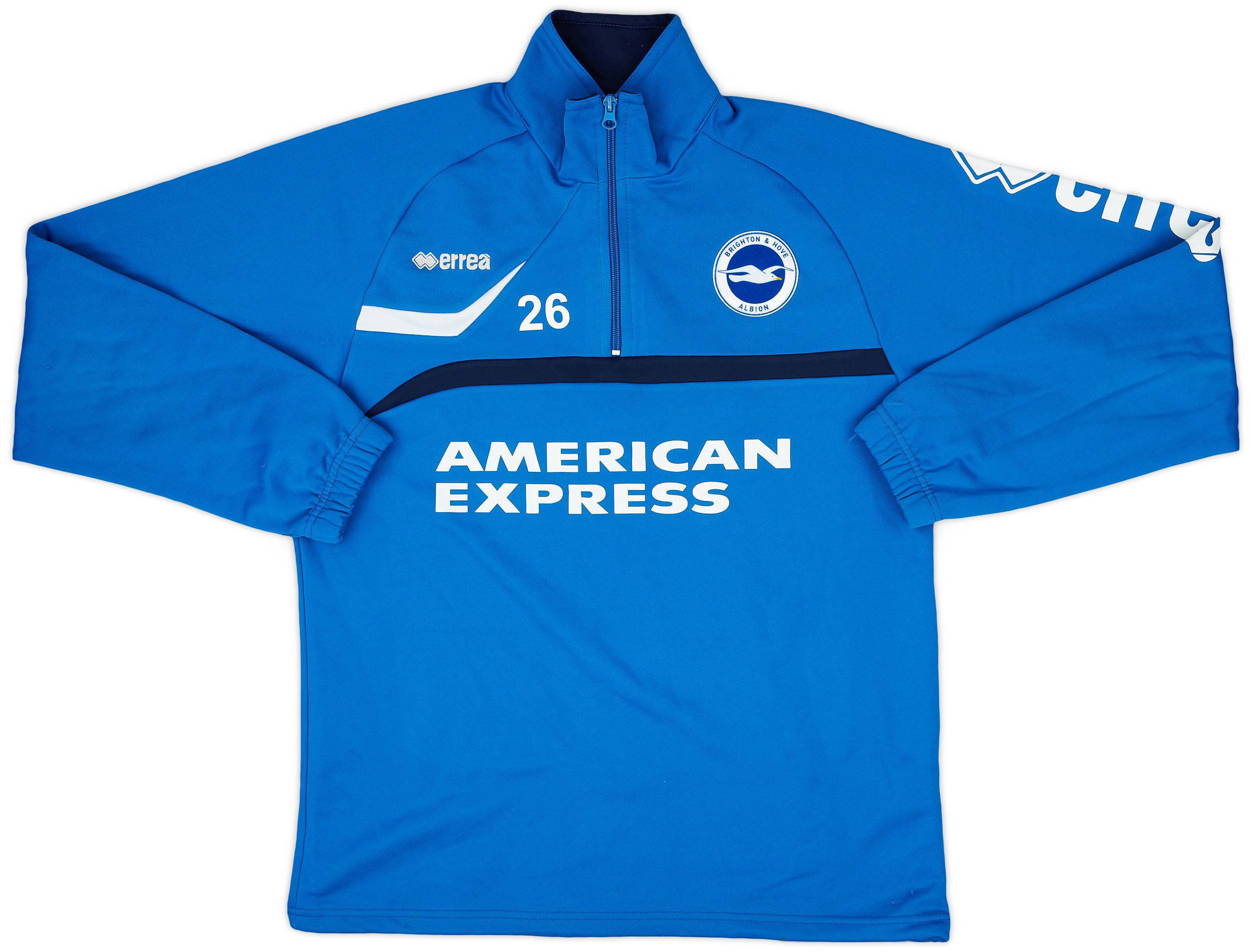 2013-14 Brighton Player Issue Errea 1/4 Zip Training Top #16 - 7/10 - (M)