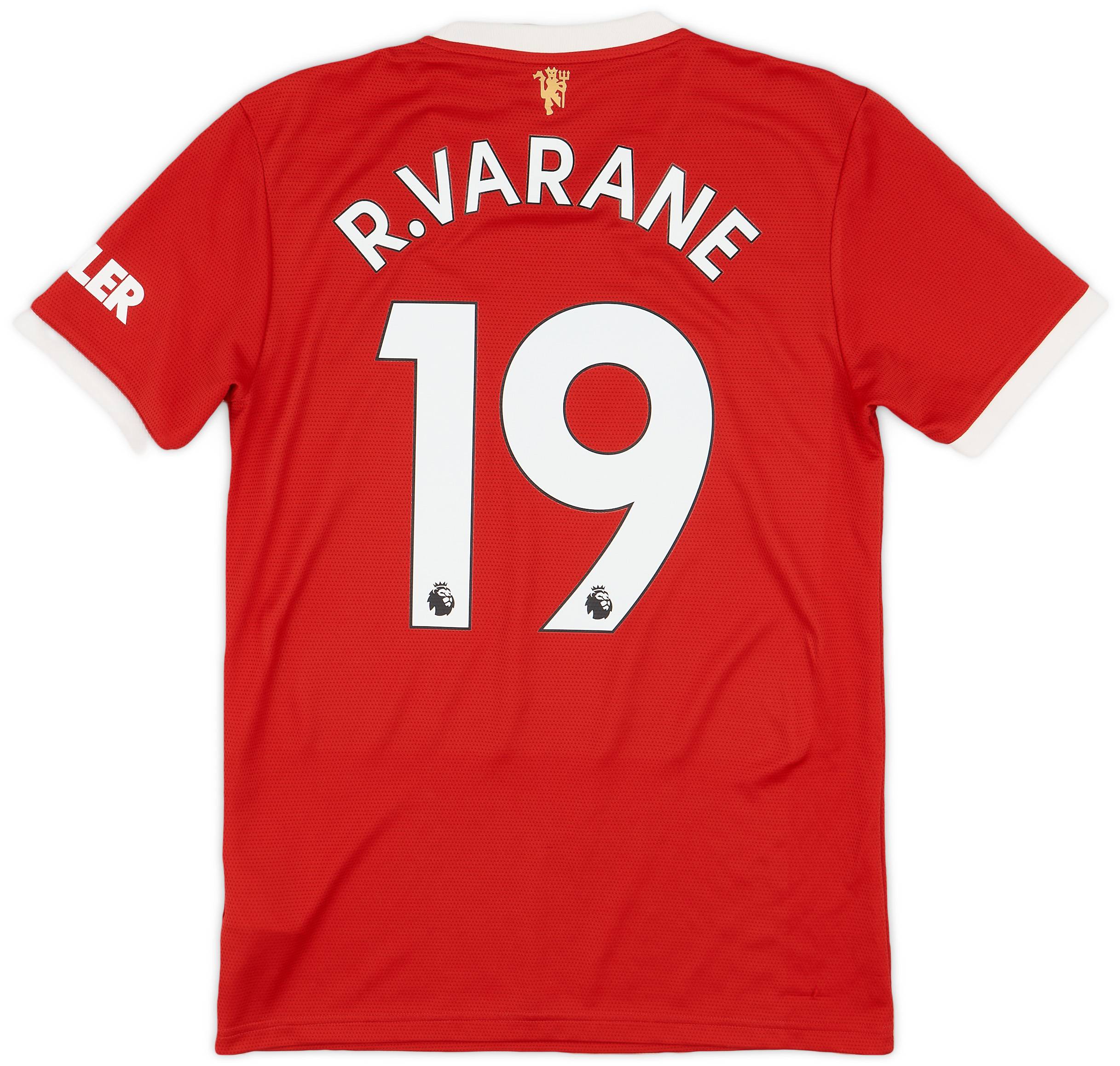 2021-22 Manchester United Home Shirt R. Varane #19 - 9/10 - (S)
