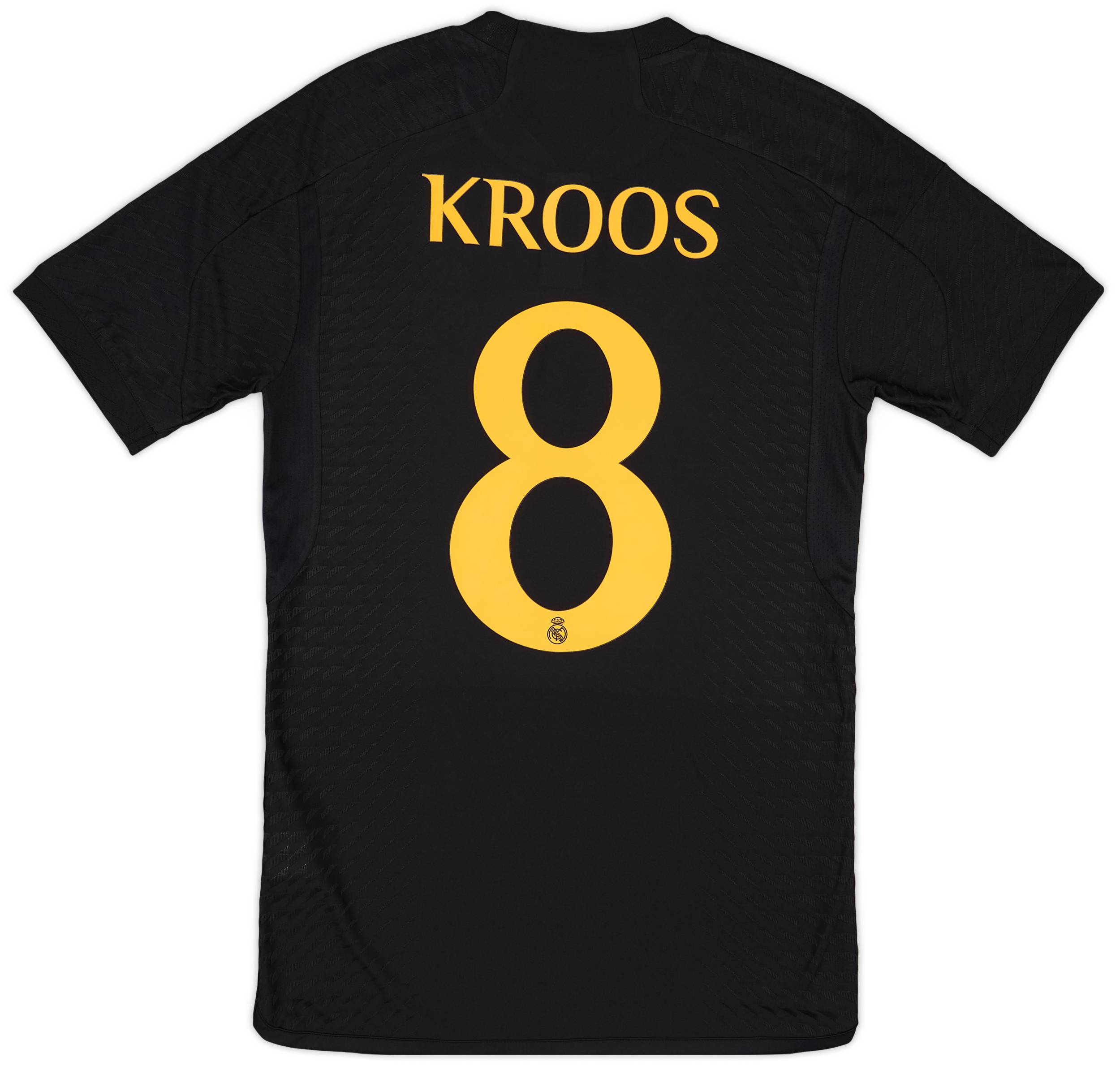 【高い素材】 2023-24 Real Madrid Authentic Third Shirt Kroos #8 - 9/10 - (S) 応援グッズ