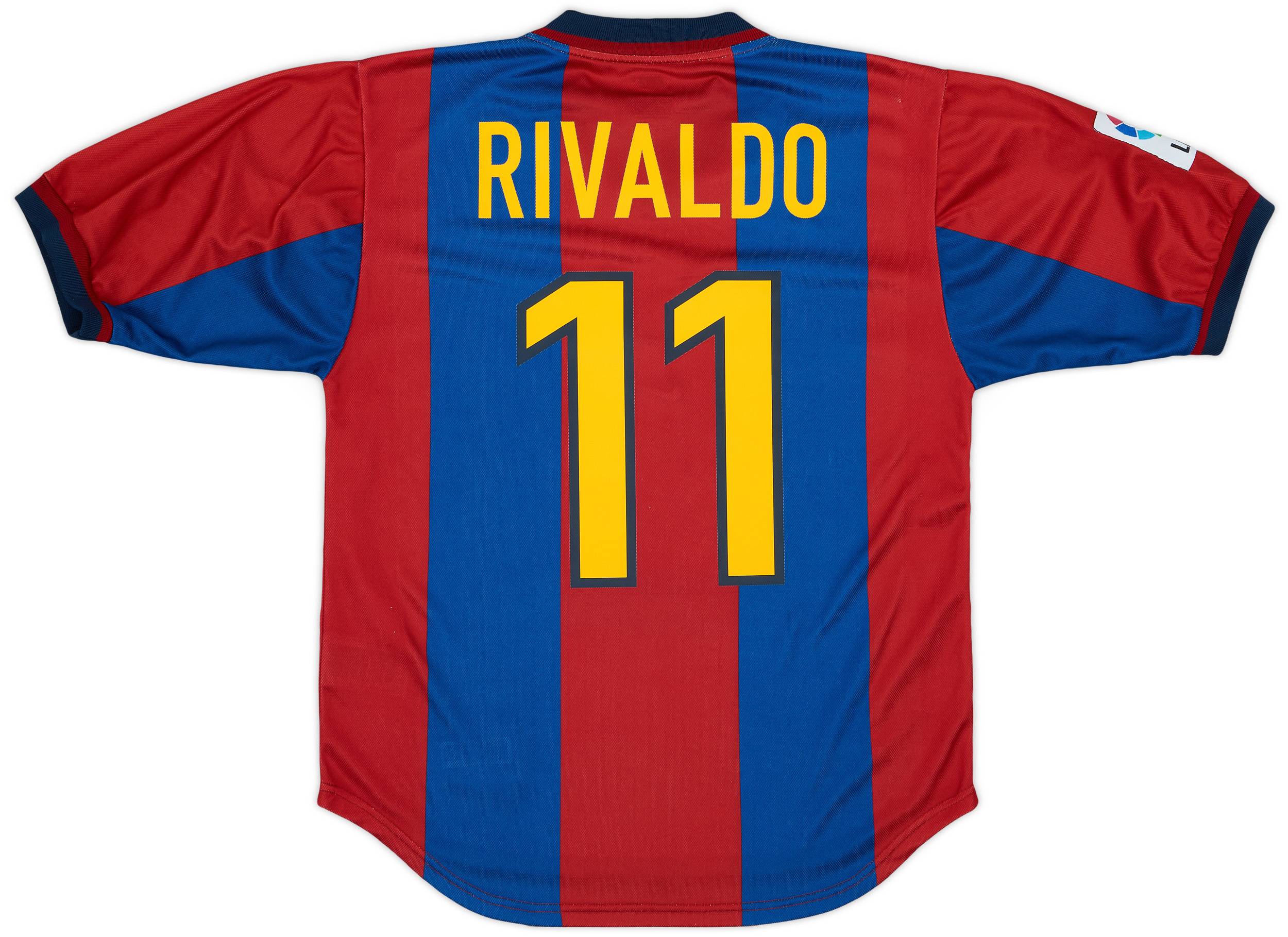 1998-00 Barcelona Home Shirt Rivaldo #11 - 7/10 - (S)