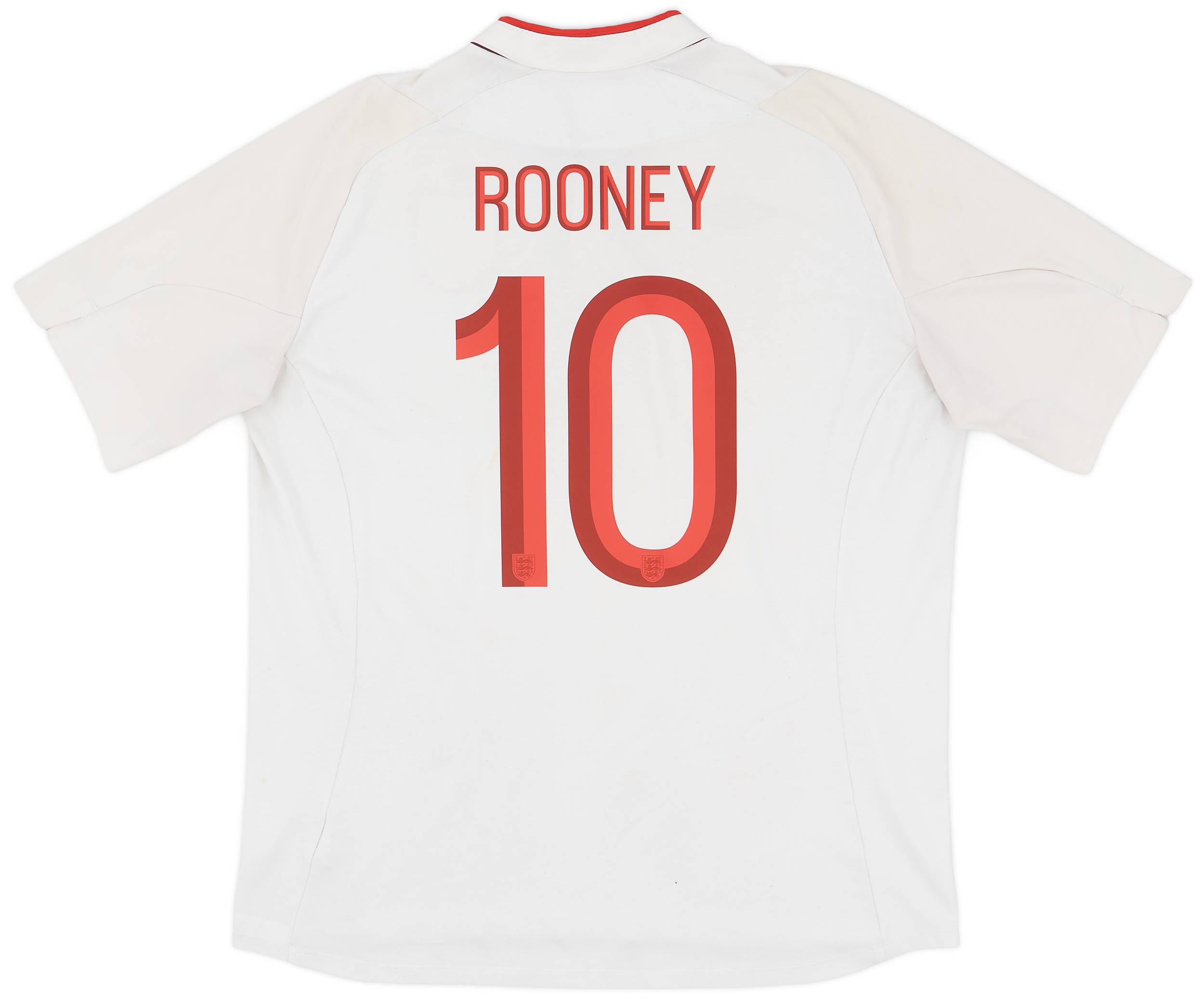 2012-13 England Home Shirt Rooney #10 - 5/10 - (XL)