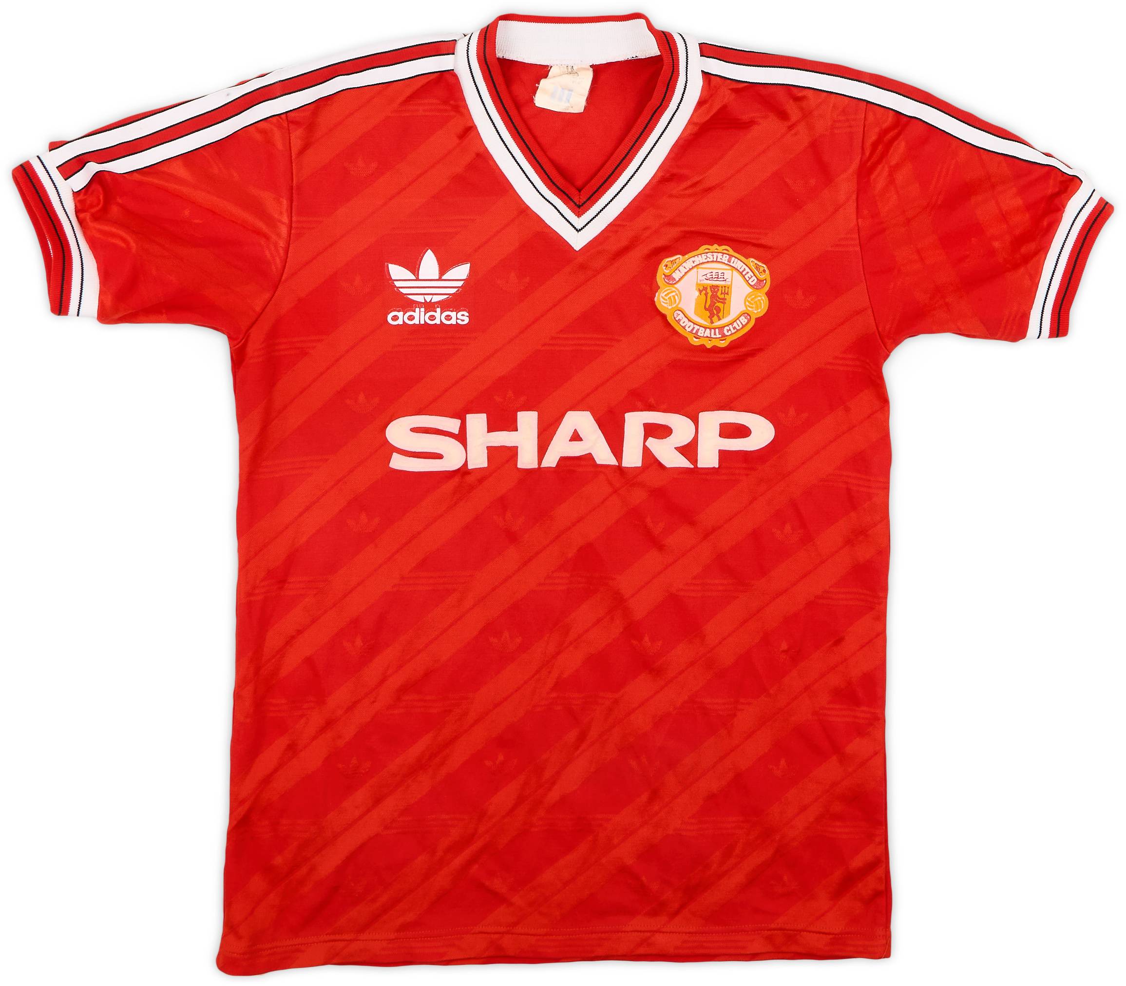 1986-88 Manchester United Home Shirt - 8/10 - (S)