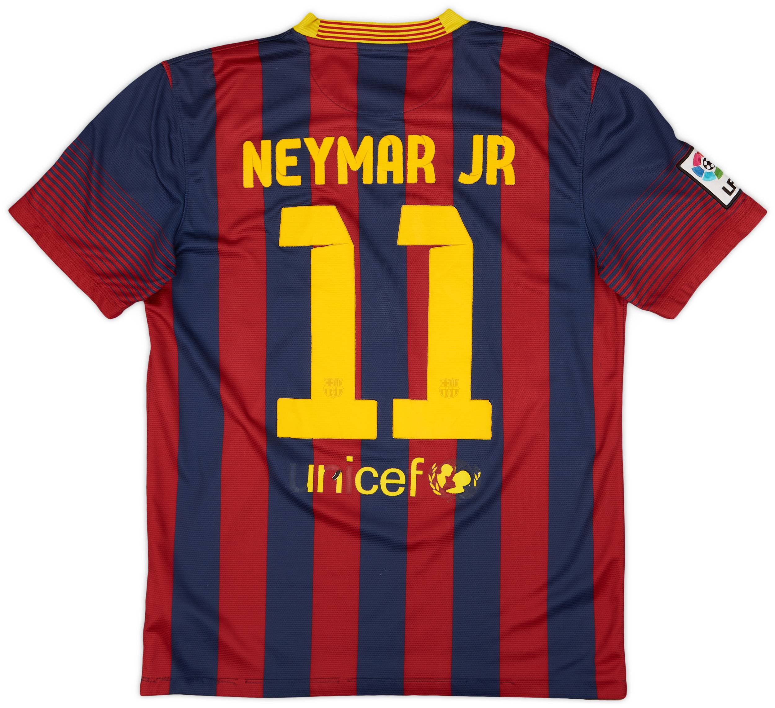 2013-14 Barcelona Home Shirt Neymar Jr #11 - 3/10 - (L)