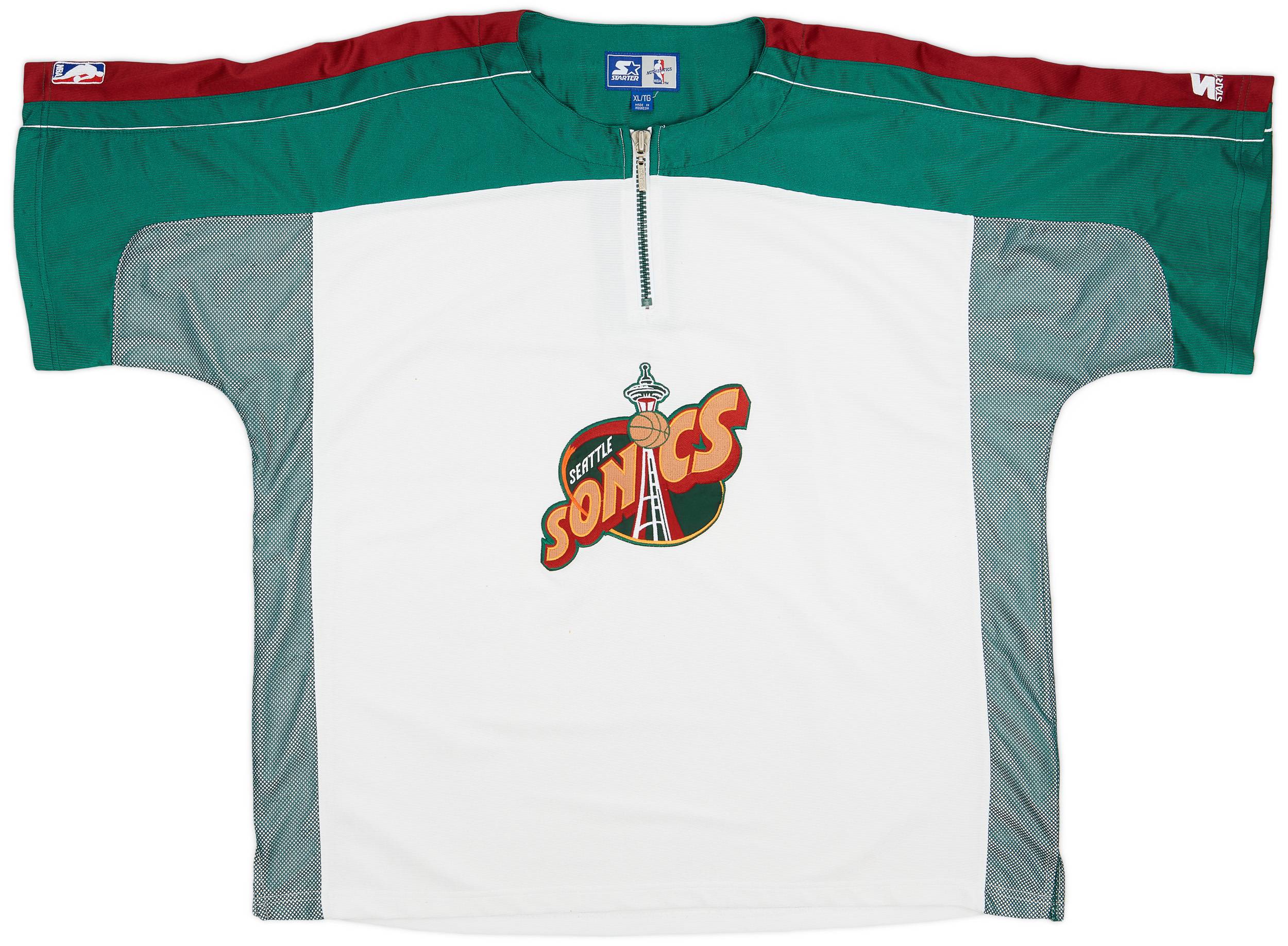1995-99 Seattle Supersonics Starter Shooting Shirt - 7/10 - (XL)