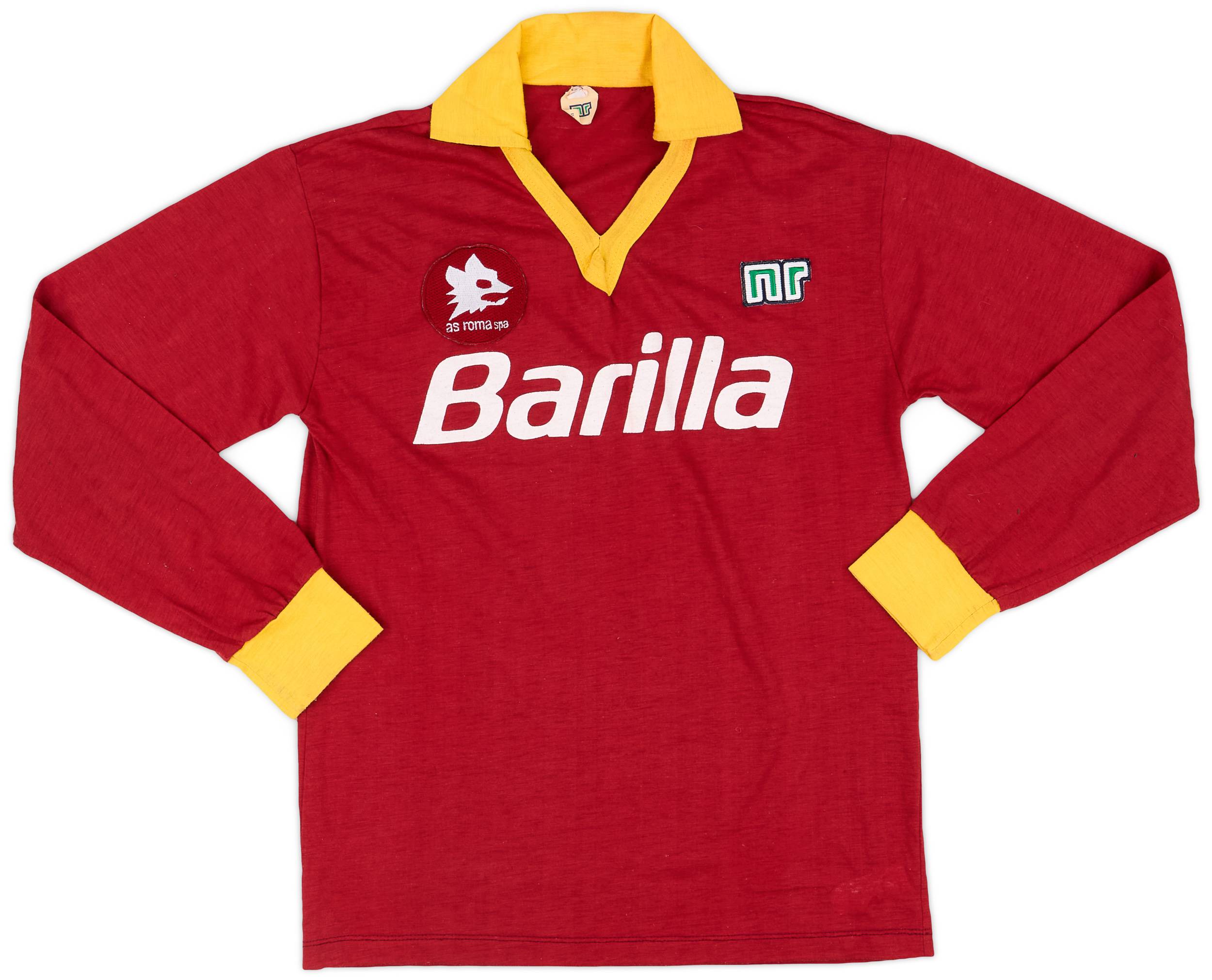 1987-90 Roma Home L/S Shirt - 8/10 - (XS)