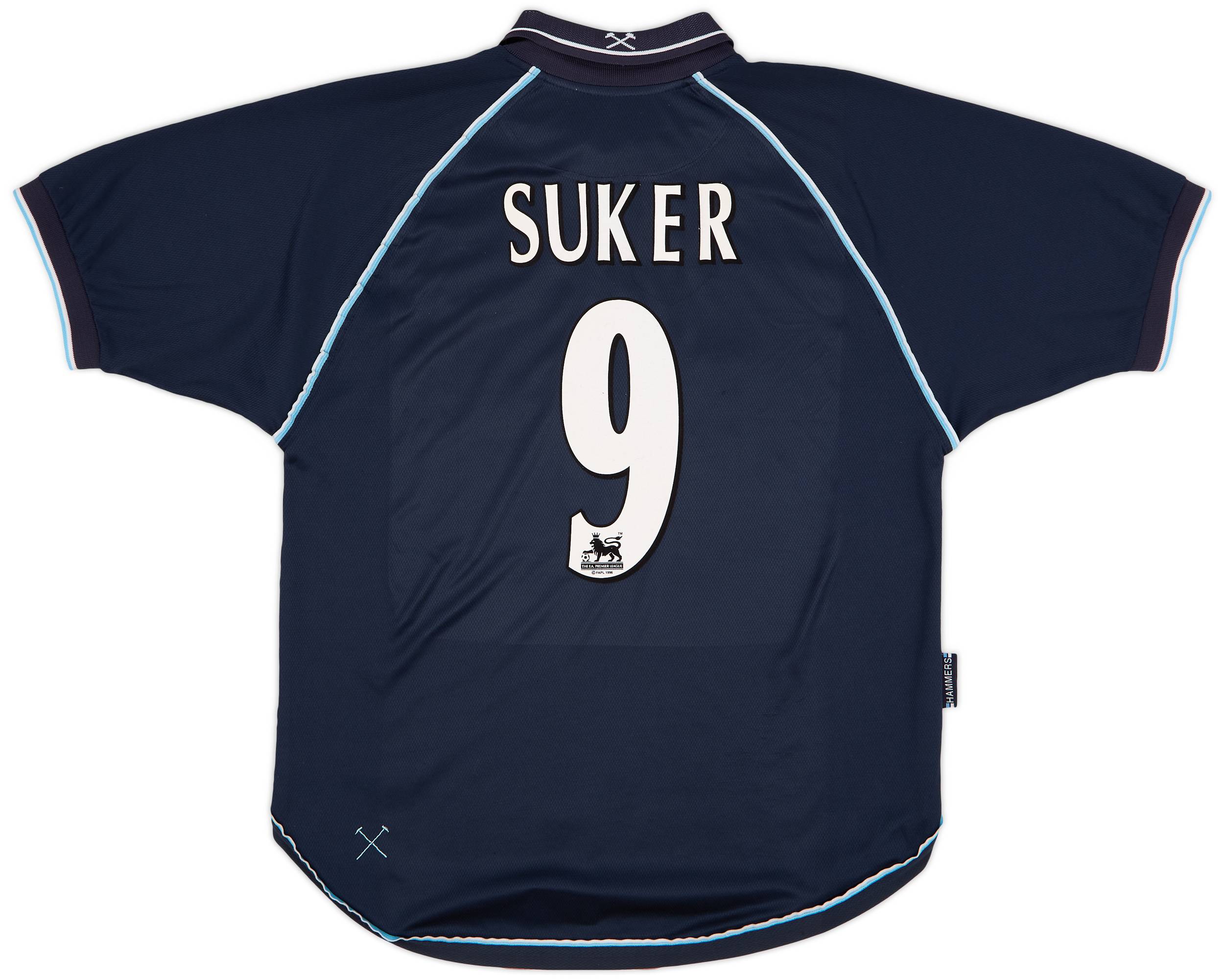 1999-01 West Ham Third Shirt Suker #9 - 7/10 - (L)