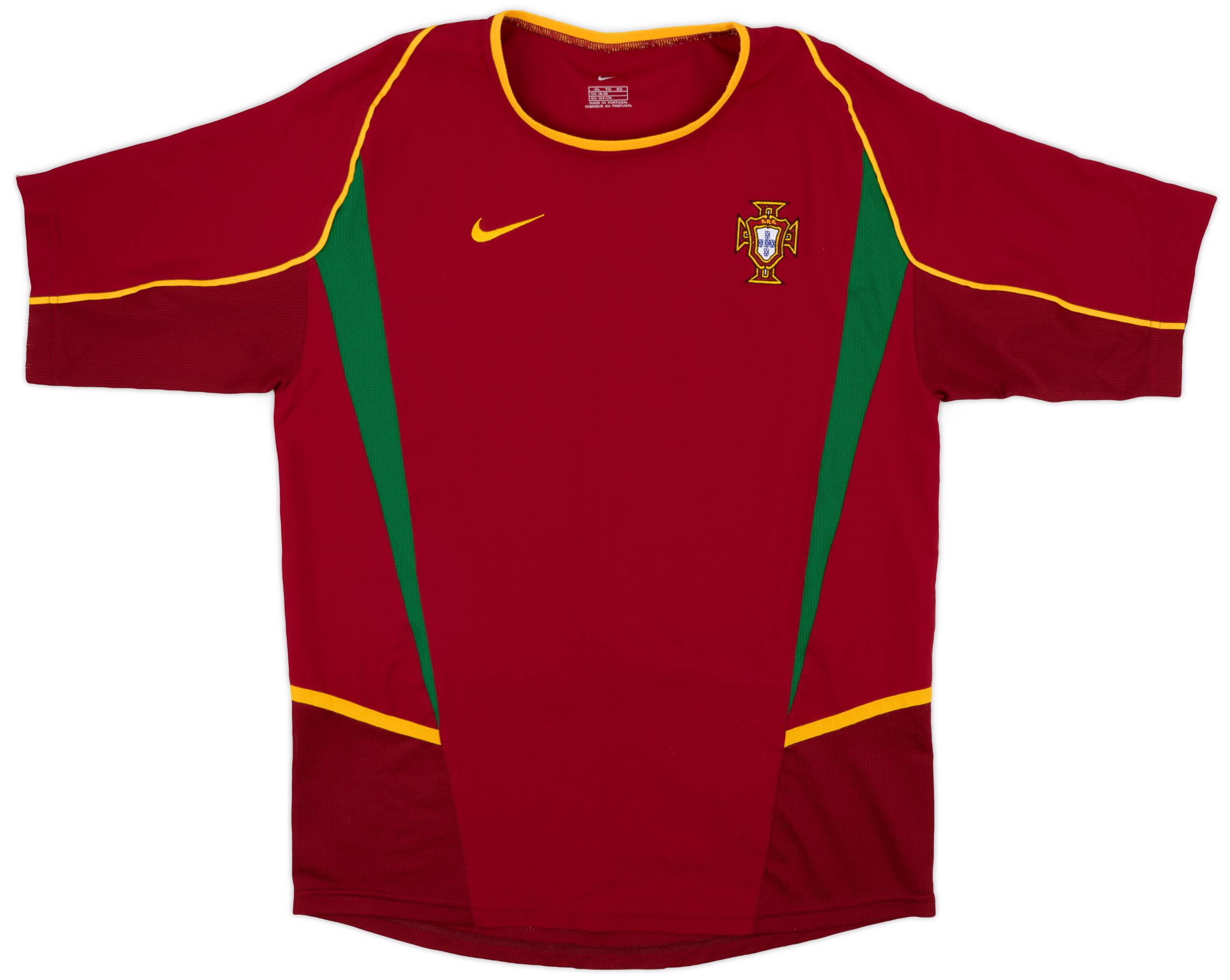 2002-04 Portugal Home Shirt - 9/10 - (XL.Boys)