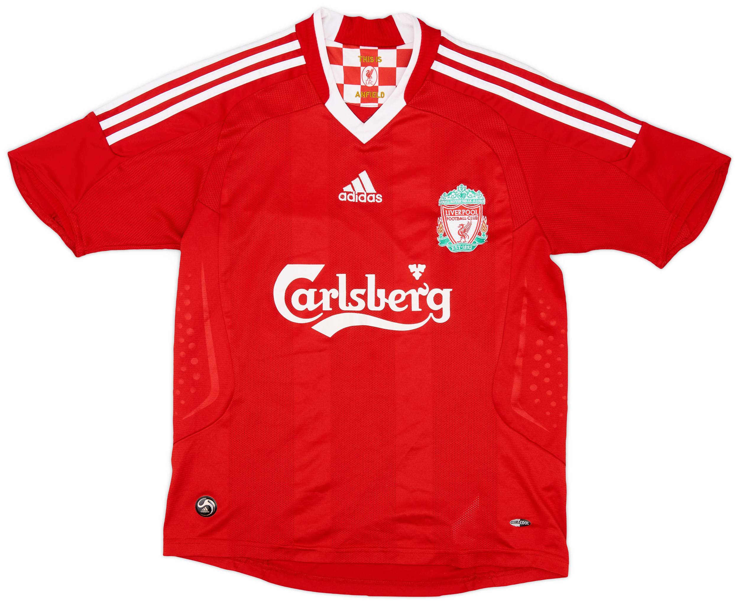 2008-10 Liverpool Home Shirt - 8/10 - (L.Boys)