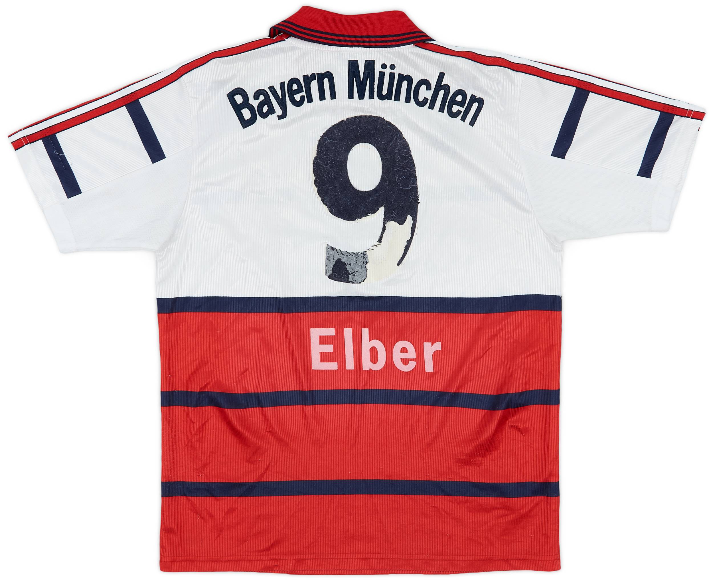 1998-00 Bayern Munich Away Shirt Elber #9 - 4/10 - (S)