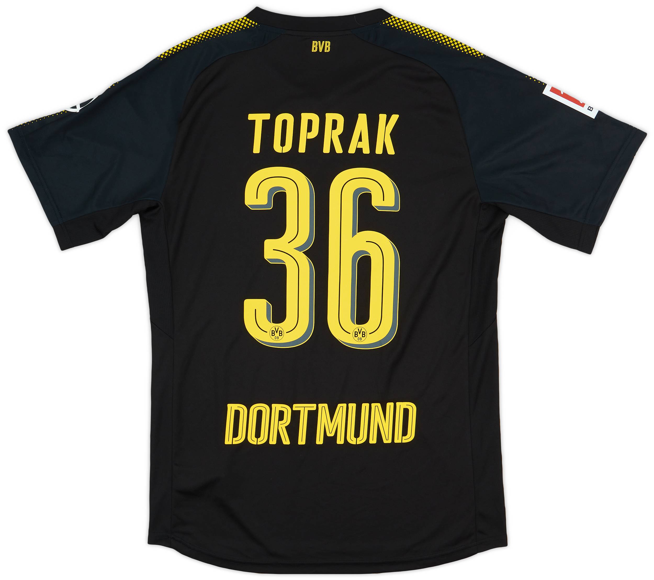 2017-18 Borussia Dortmund Authentic Away Shirt Toprak #36 - 9/10 - (L)