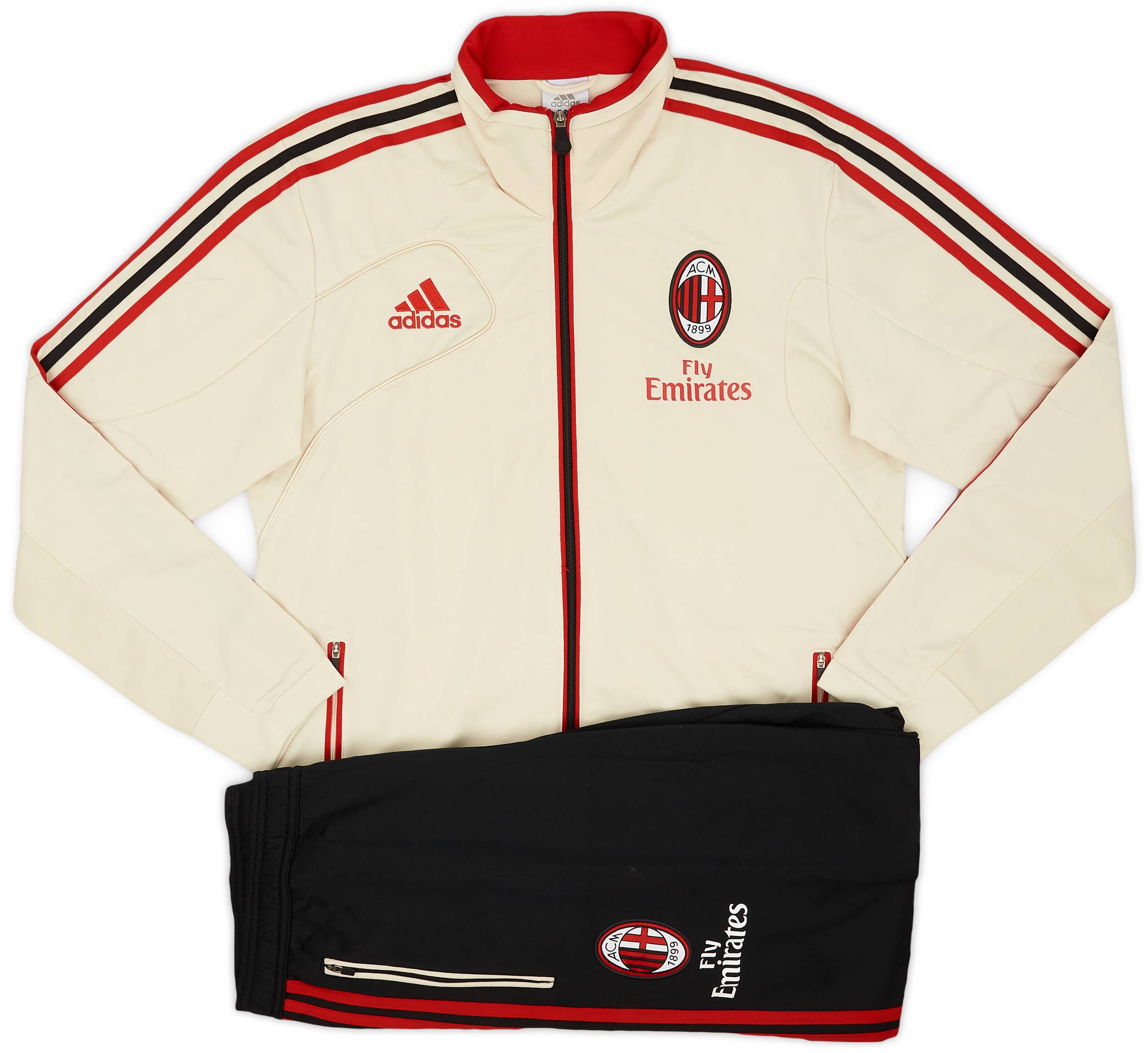 2012-13 AC Milan adidas Tracksuit - 9/10 - (M/L)