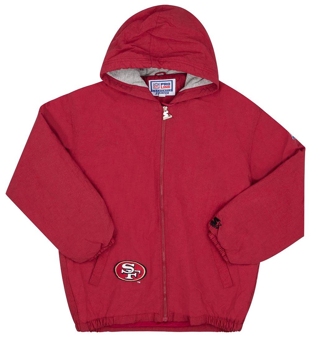 1990s San Francisco 49ers Starter Pro Line Rain Coat L