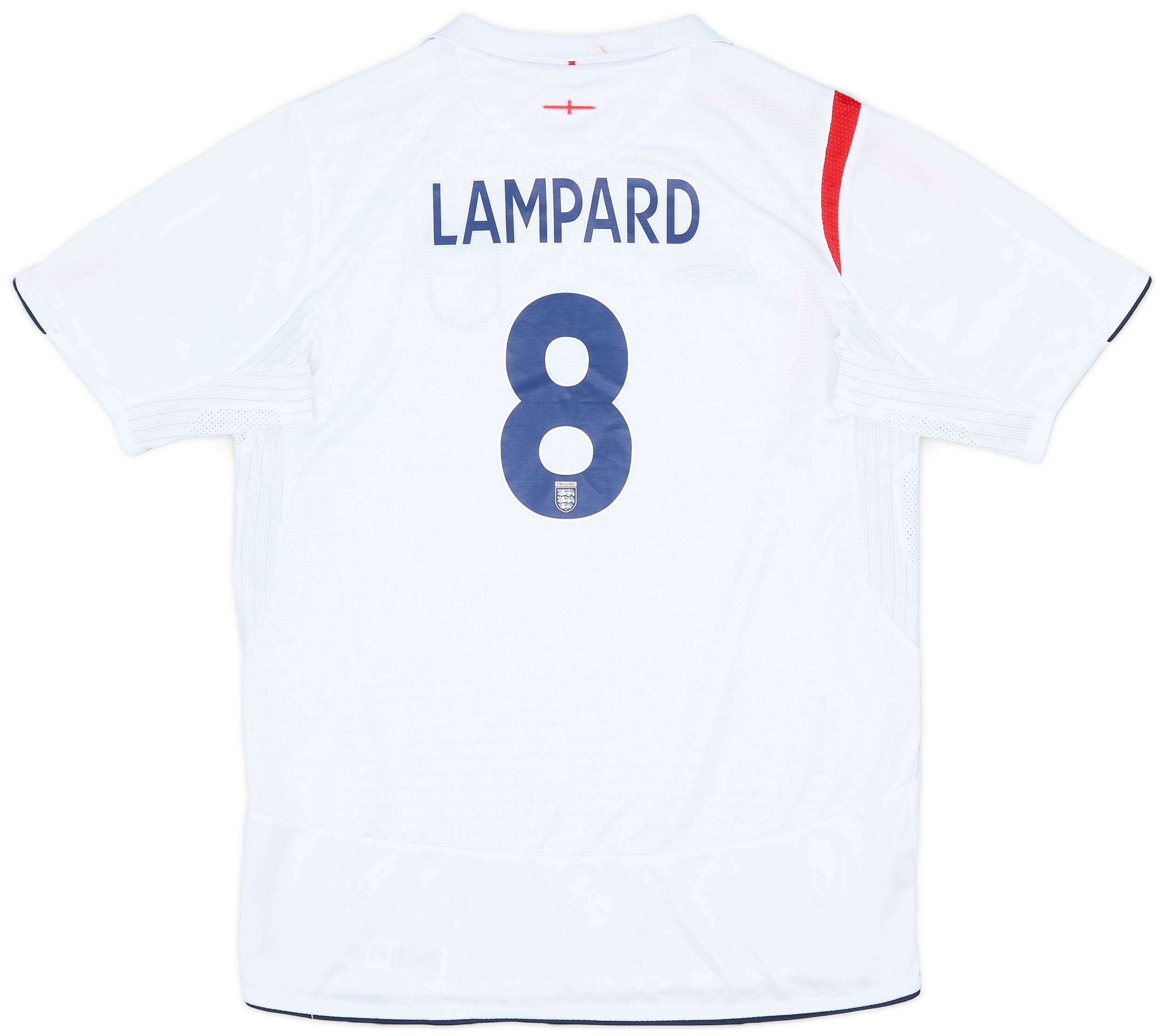 2005-07 England Home Shirt Lampard #8 - 7/10 - (XL.Boys)