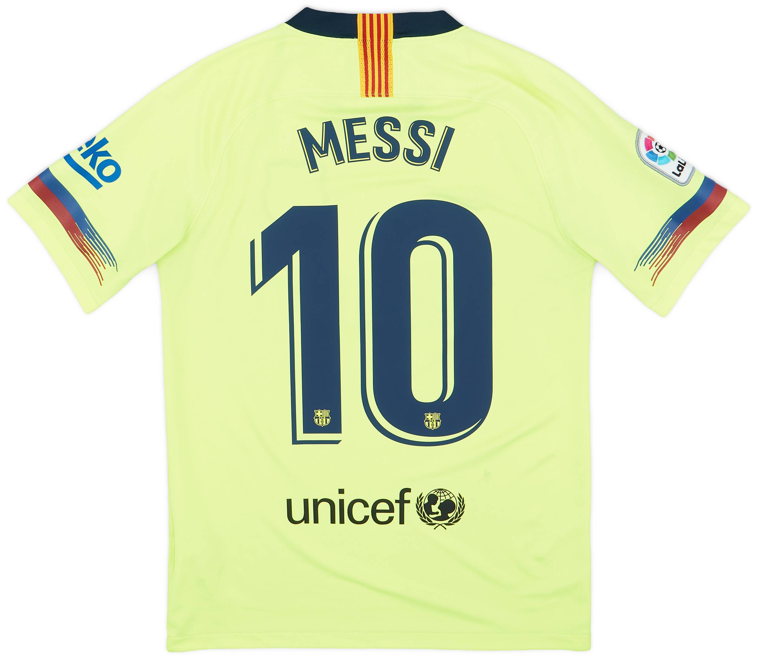 2018-19 Barcelona Away Shirt Messi #10 - 6/10 - (S)
