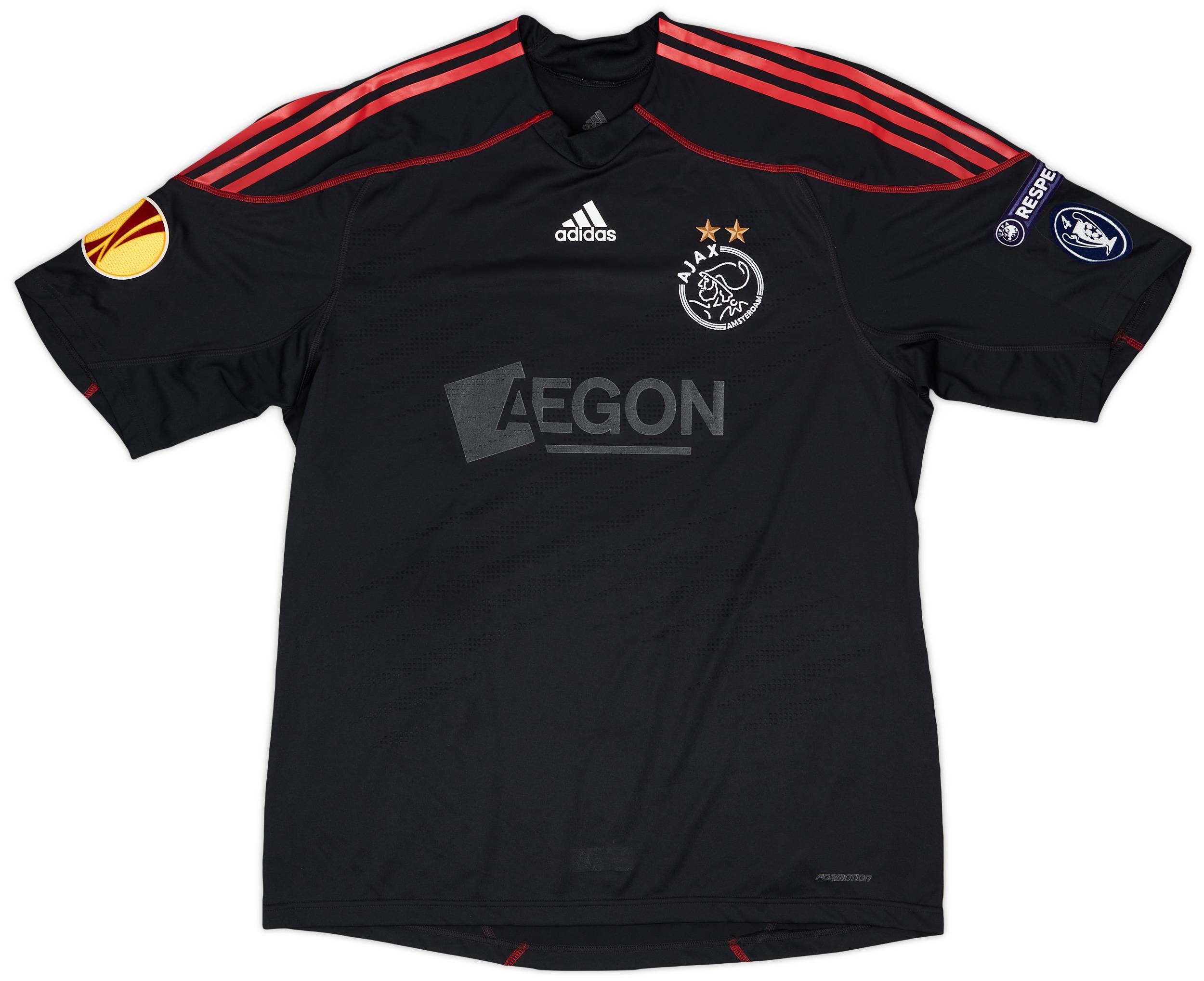 2009-10 Ajax Match Issue Europa League Away Shirt Donald #29