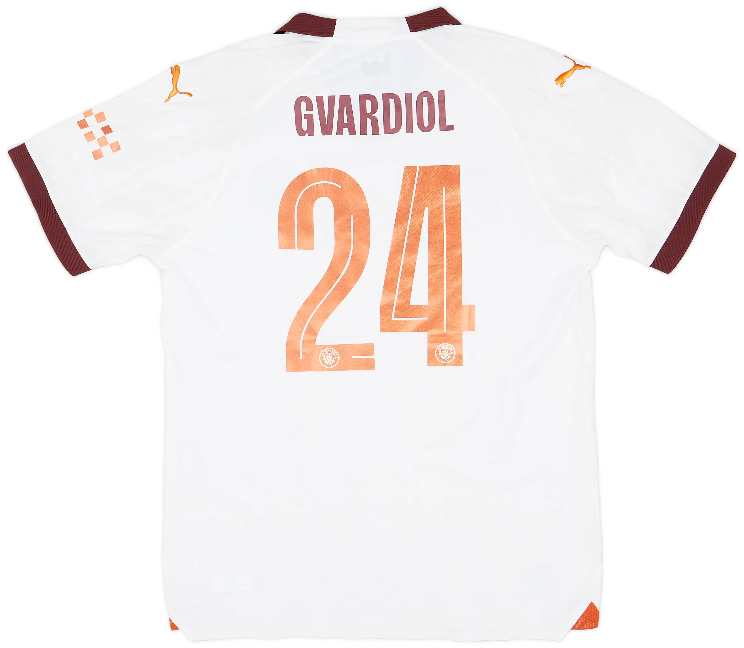 2023-24 Manchester City Match Issue FA Cup Away Shirt Gvardiol #24