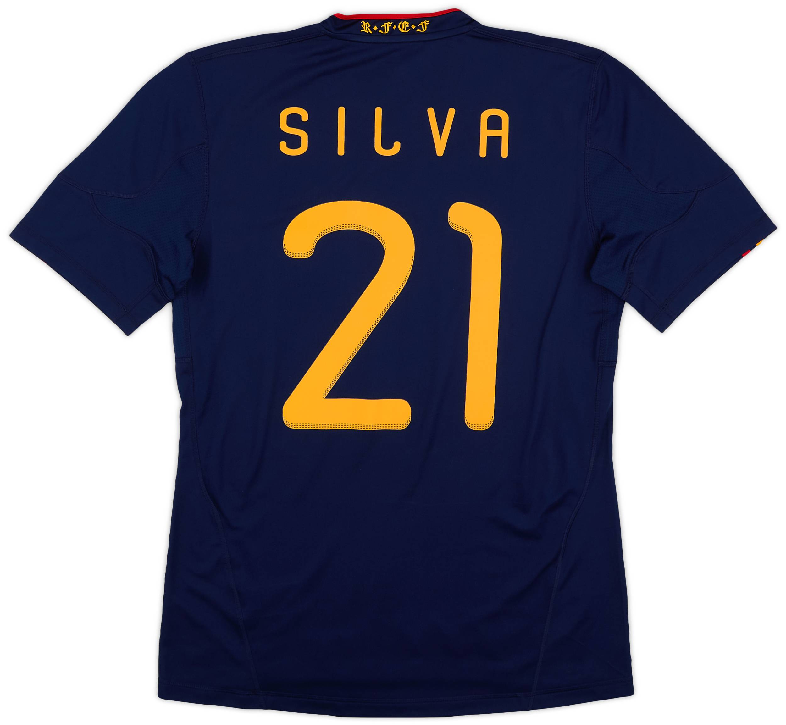 2010-11 Spain Away Shirt Silva #21 (M)