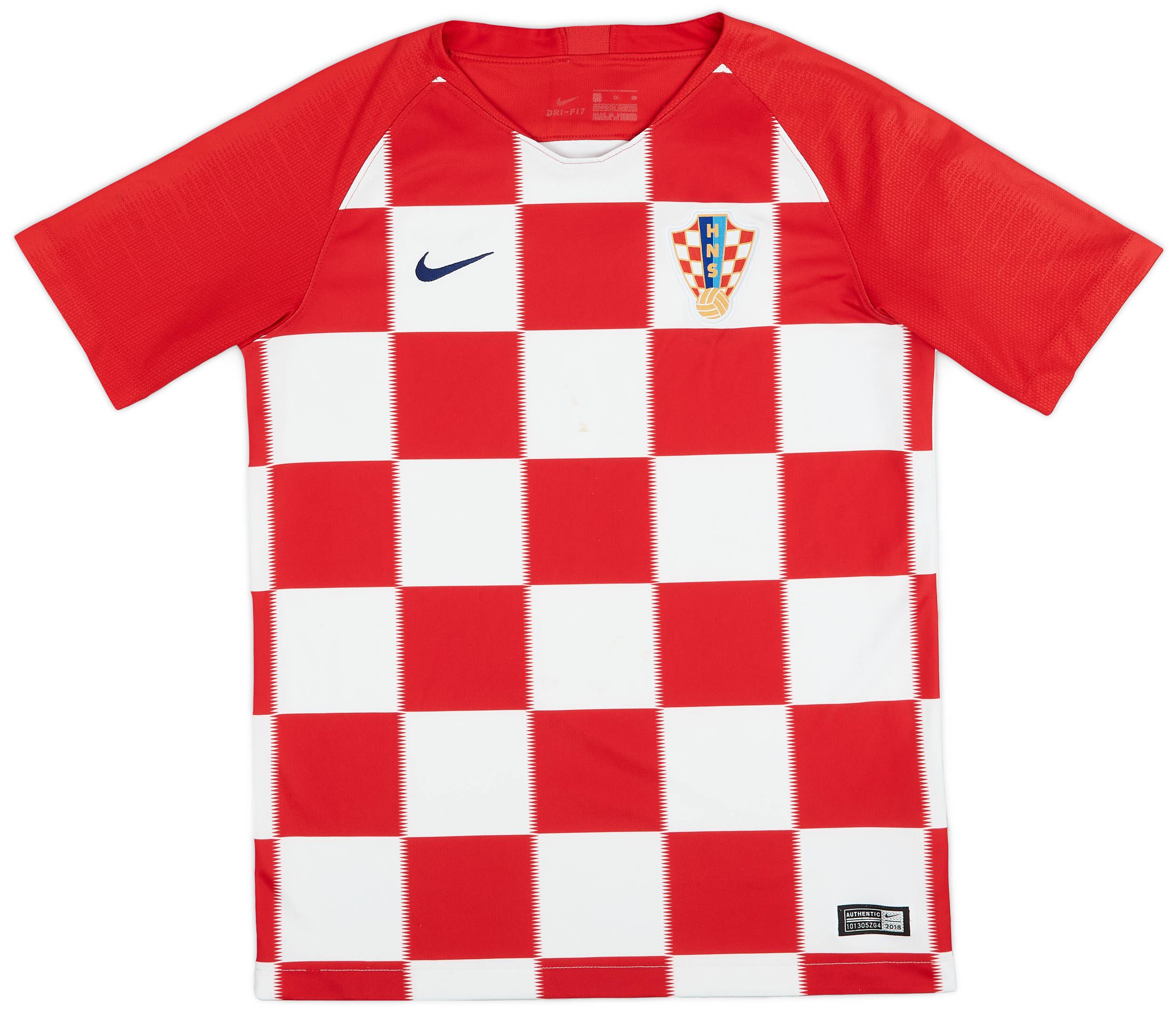 2018-19 Croatia Home Shirt - 6/10 - (XL.Boys)