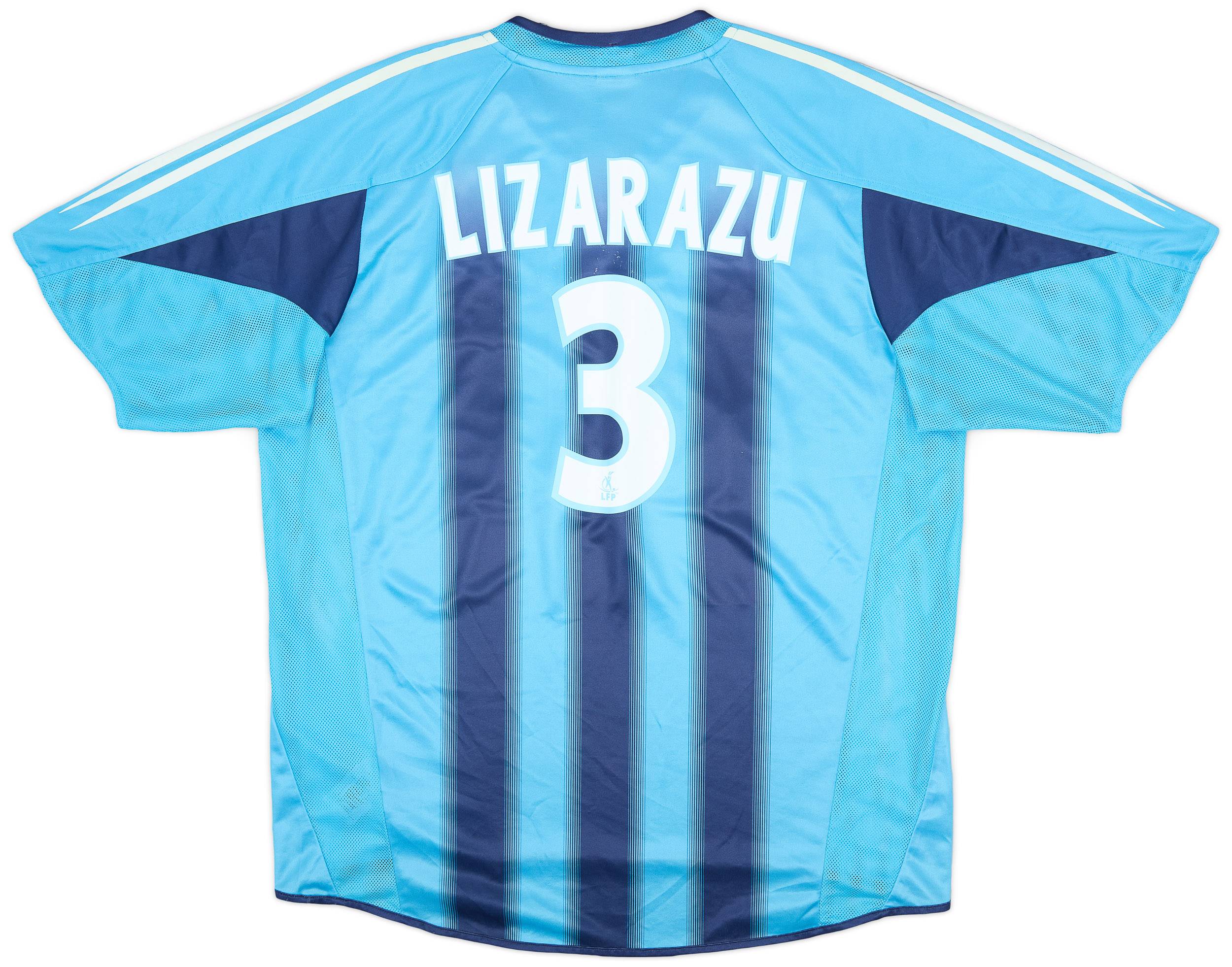 2004-05 Olympique Marseille Away Shirt Lizarazu #3 - 7/10 - (XL)