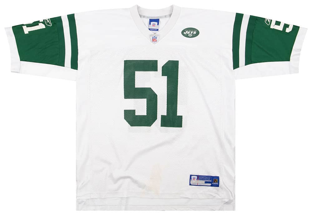2005-06 New York Jets Vilma #51 Reebok On Field Jersey (Away) XL