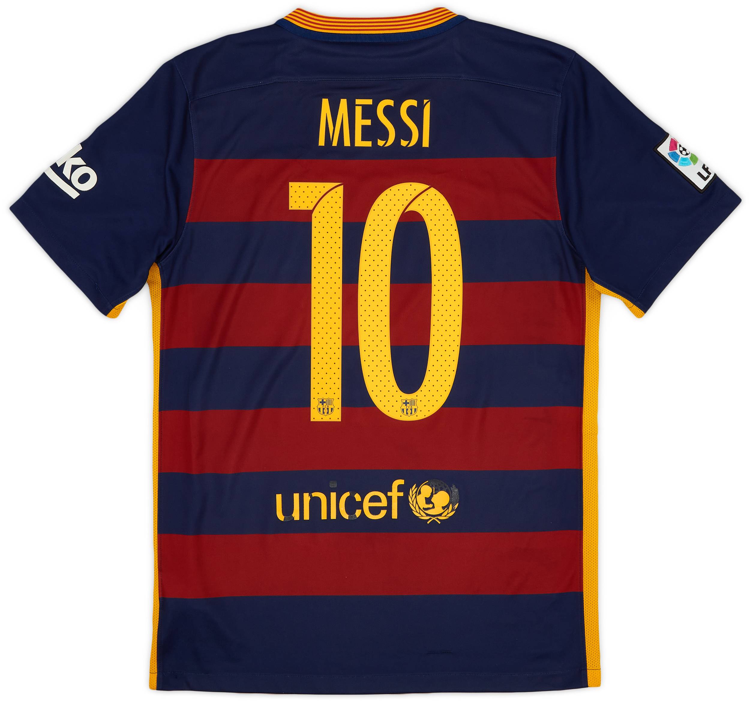 2015-16 Barcelona Home Shirt Messi #10 - 5/10 - (S)
