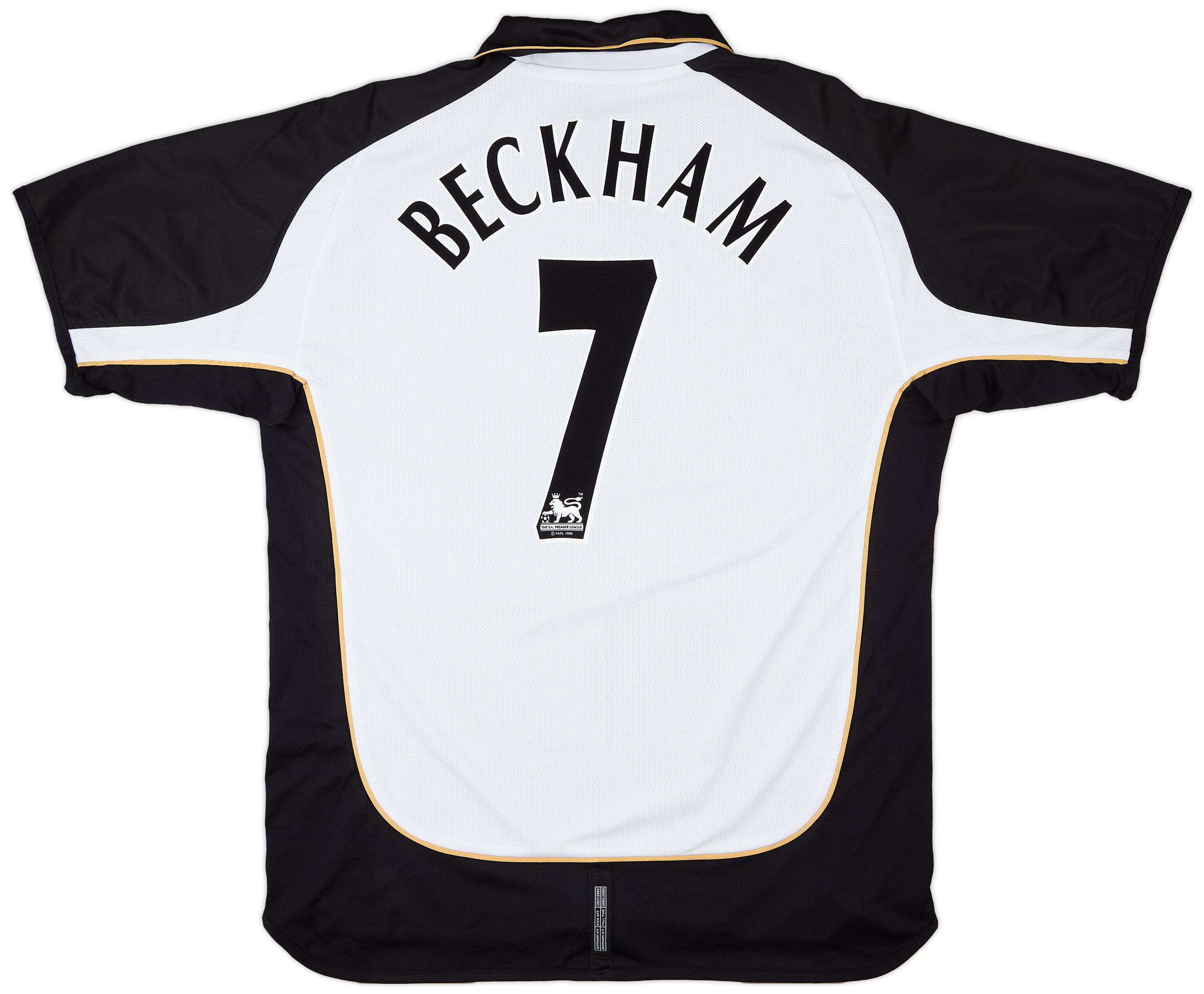 2001-02 Manchester United Centenary Away/Third Shirt Beckham #7 - 6/10 - (XL)