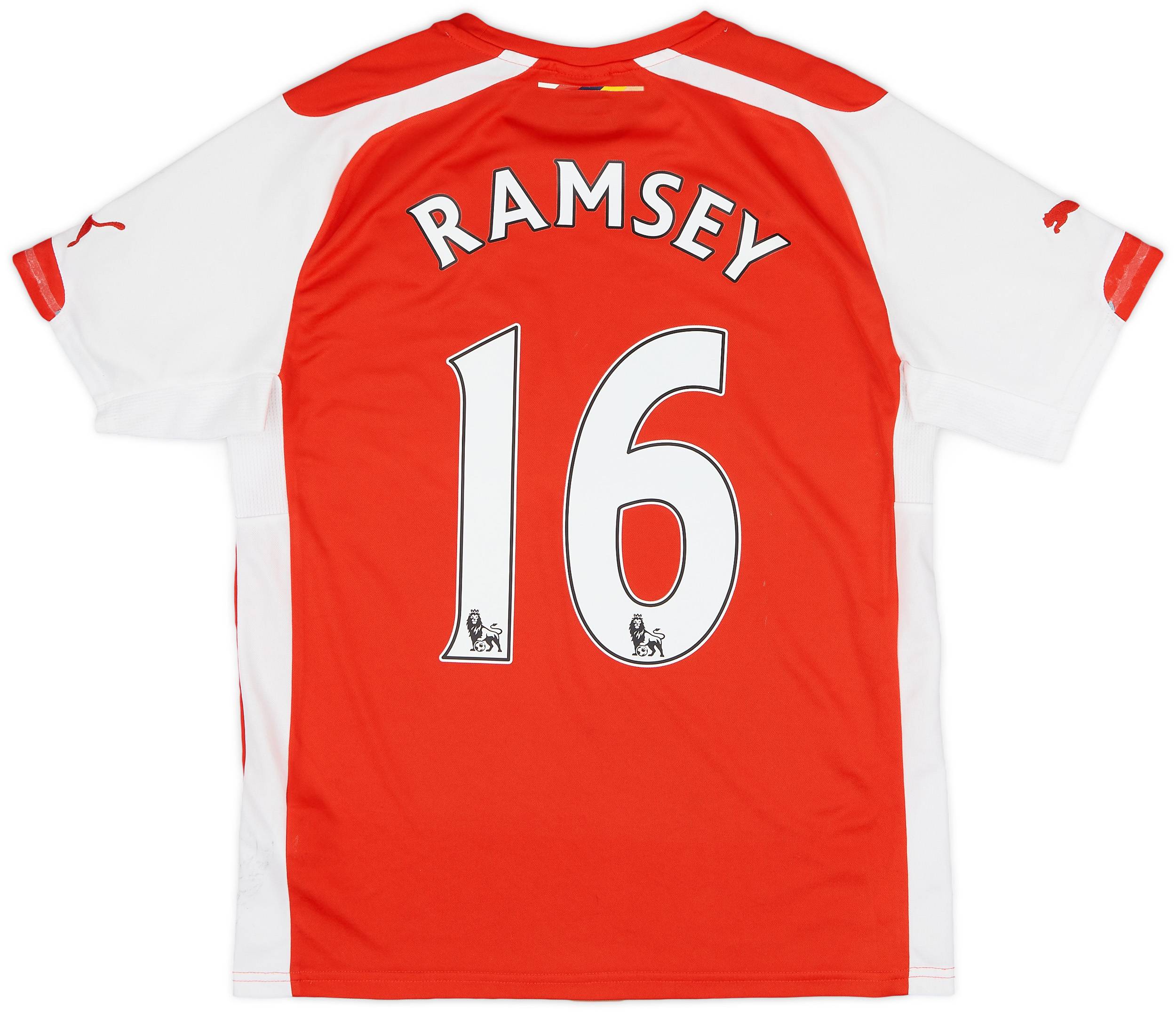 2014-15 Arsenal Home Shirt Ramsey #16 - 6/10 - (S)