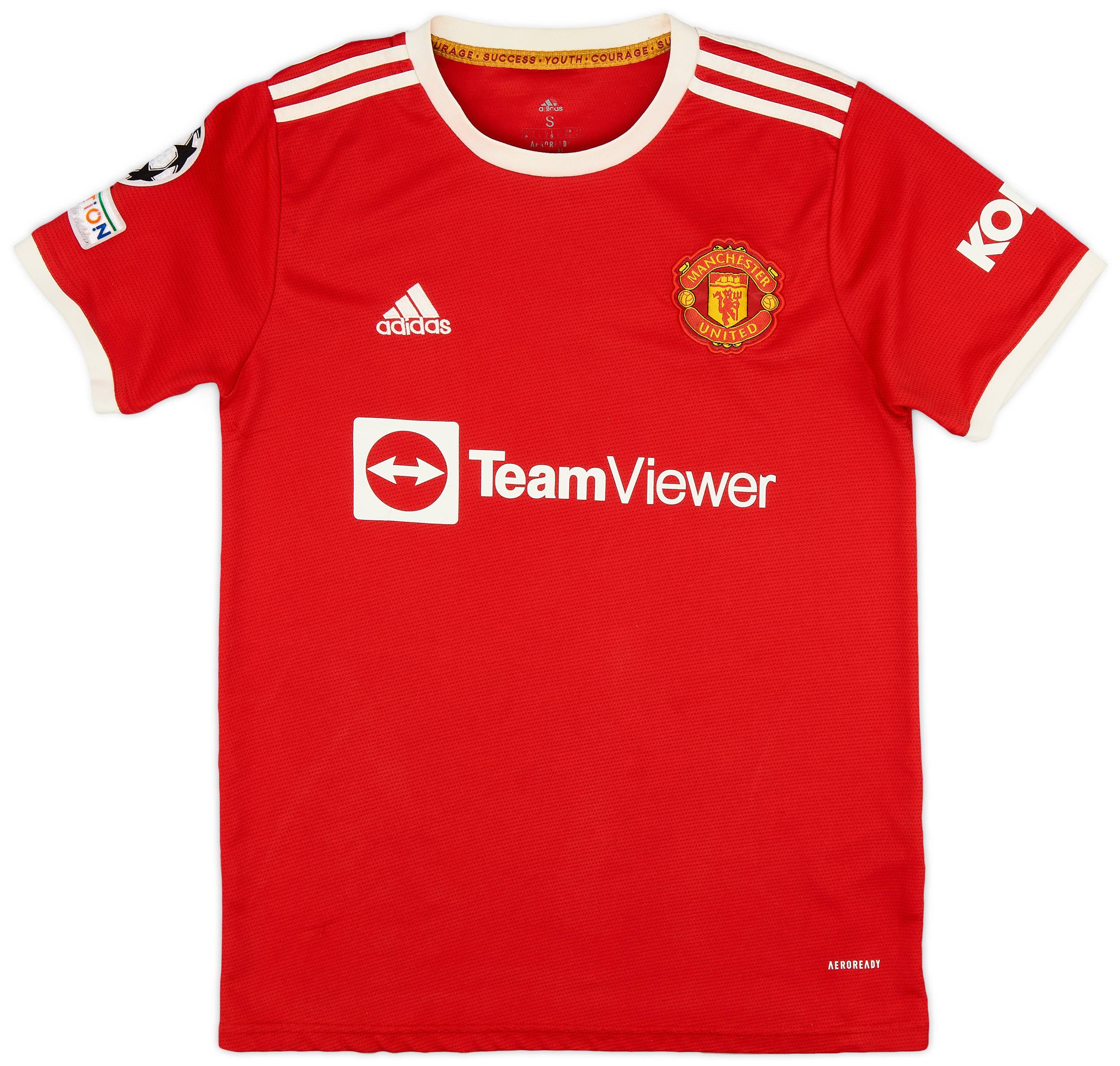 激安直営店 - #7 Ronaldo Shirt Home United Manchester 2021-22 3/10 (S) - ウェア