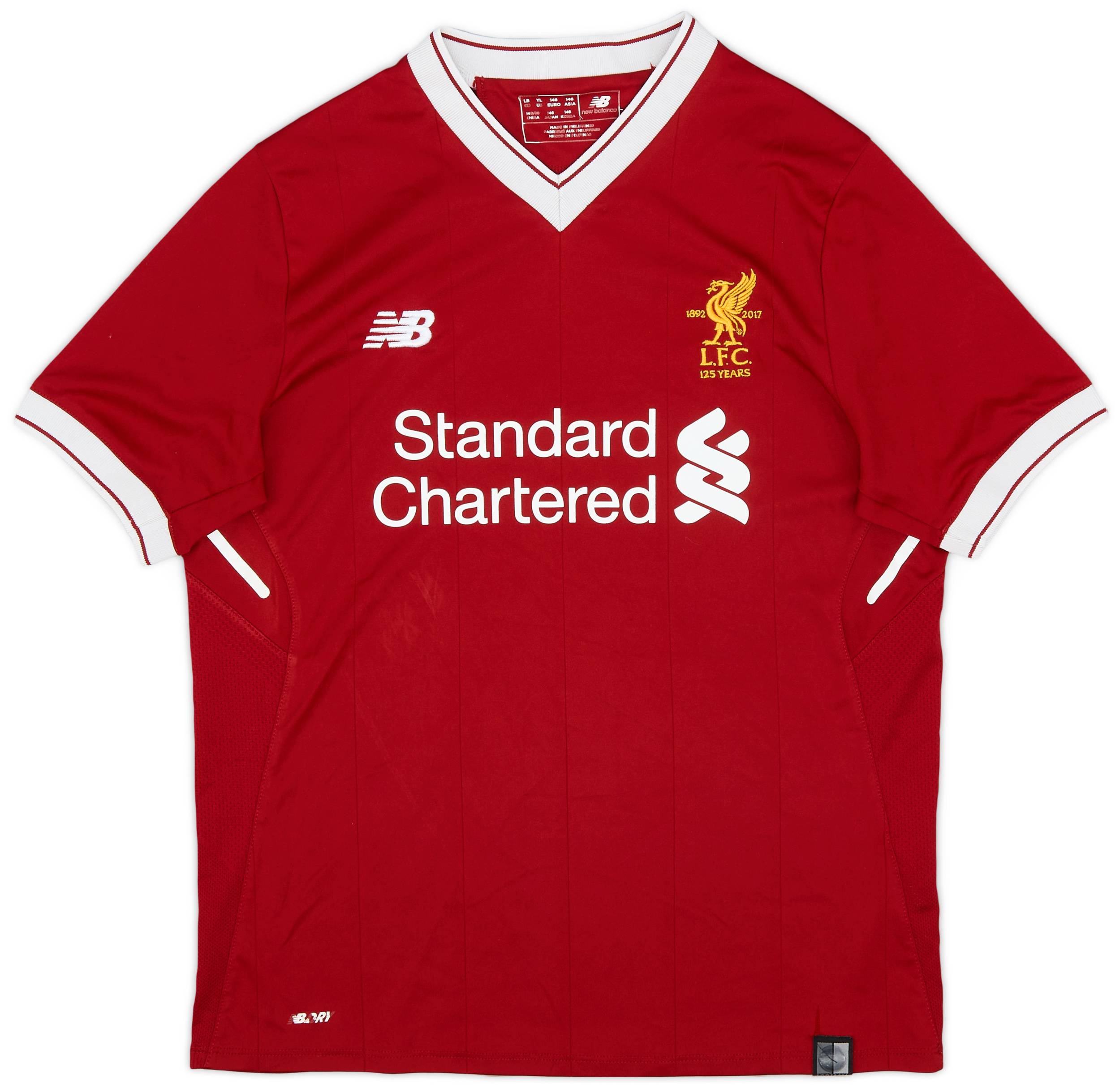 2017-18 Liverpool 125 Years Home Shirt - 7/10 - (L.Boys)
