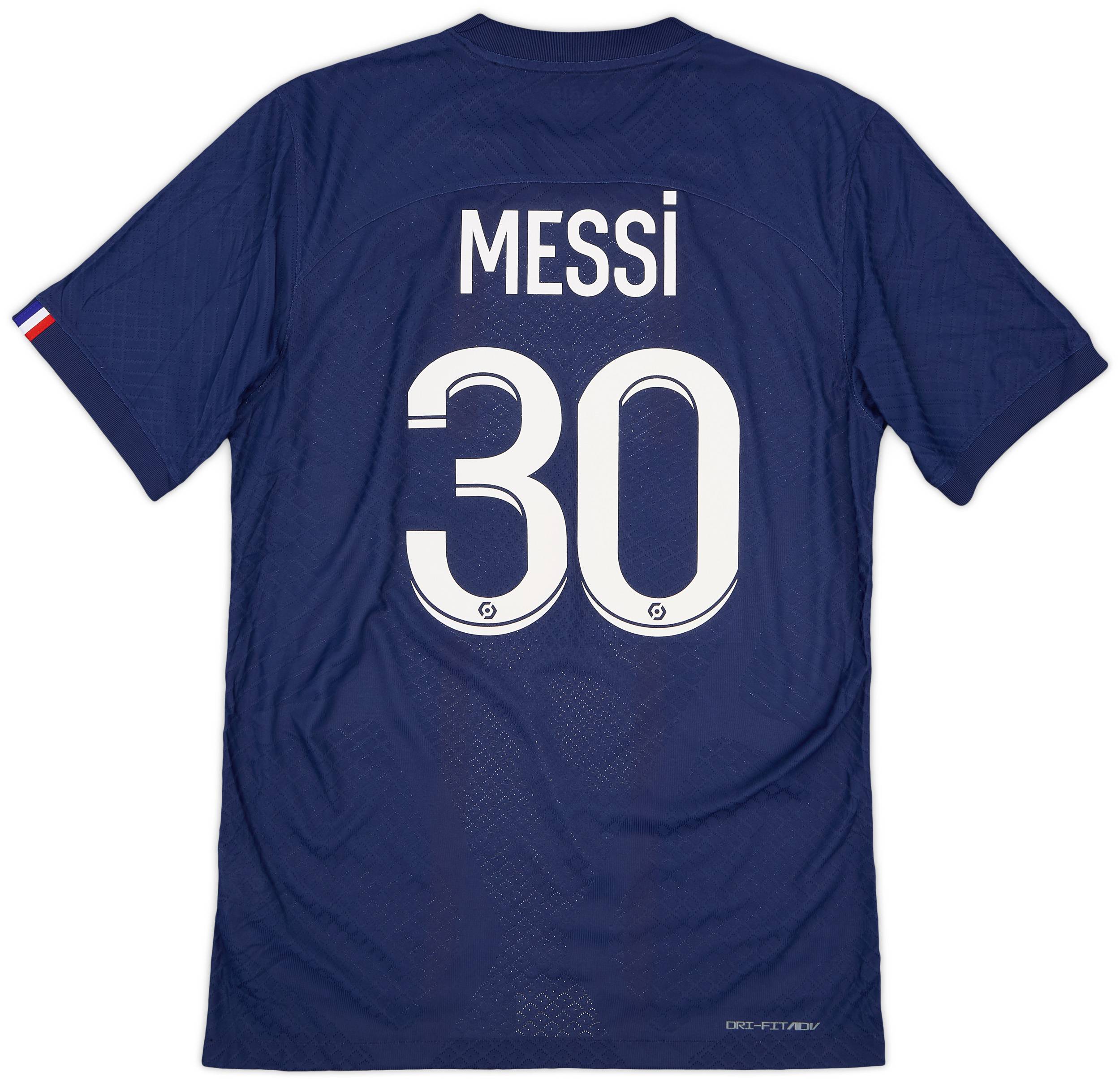 2022-23 Paris Saint-Germain Authentic Home Shirt Messi #30 - 9/10 - (S)