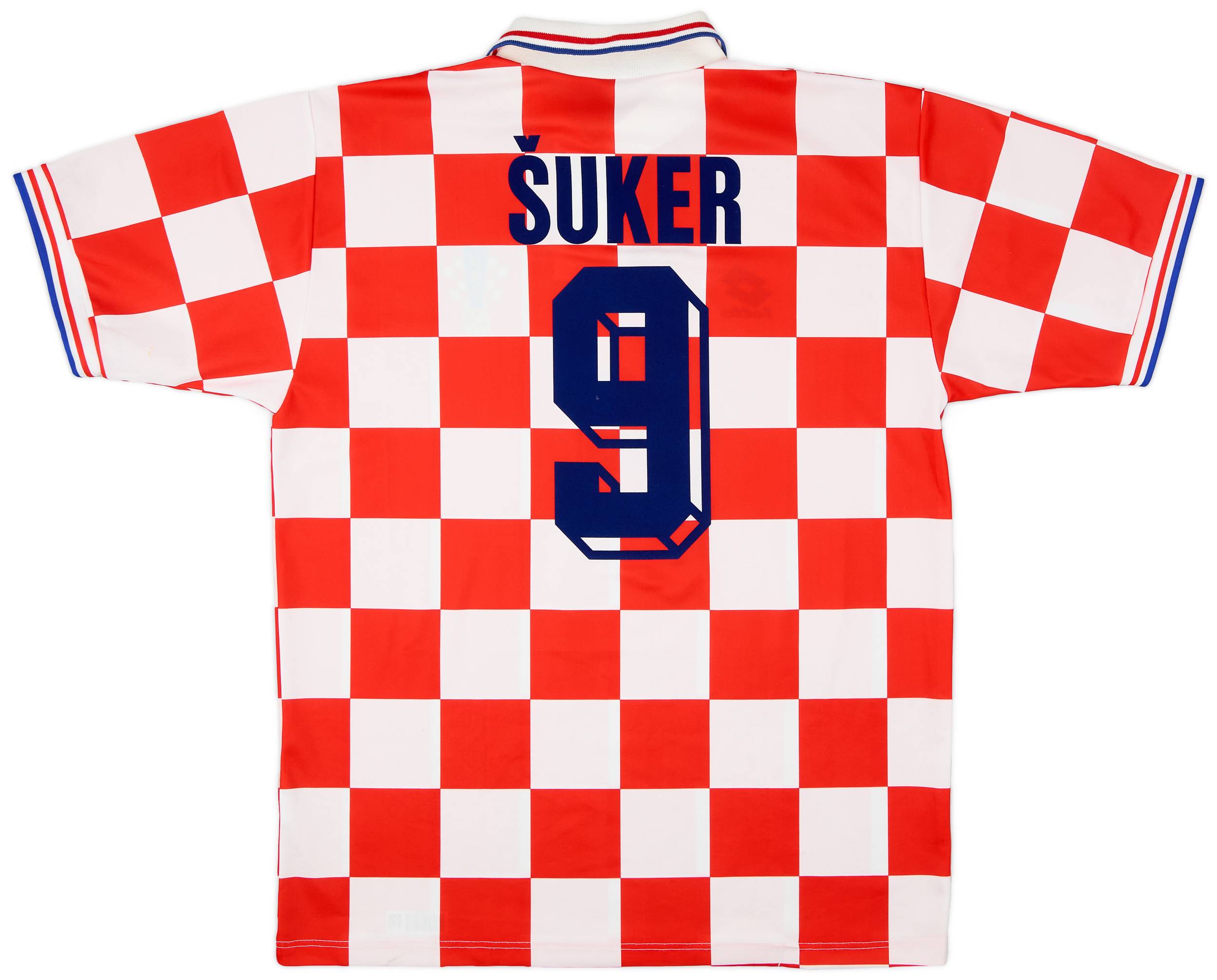 1996-98 Croatia Home Shirt Suker #9 - 8/10 - (XL)