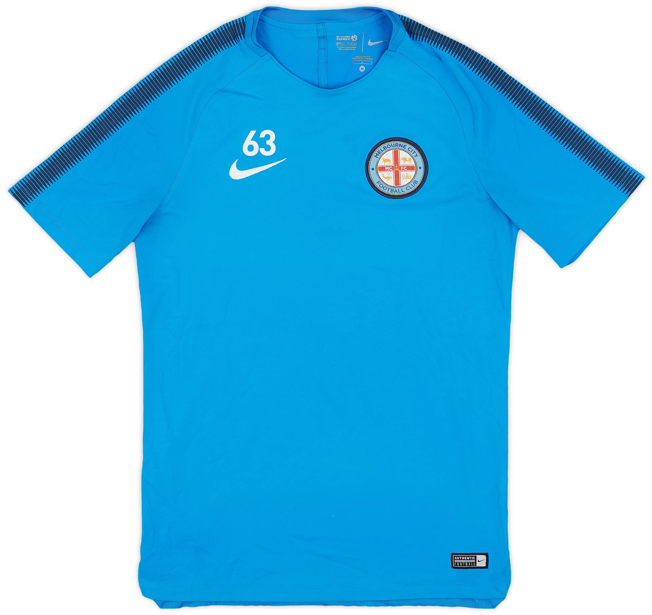 2016-17 Melbourne City Nike Player Issue Training Shirt #63 - 8/10 - (M)