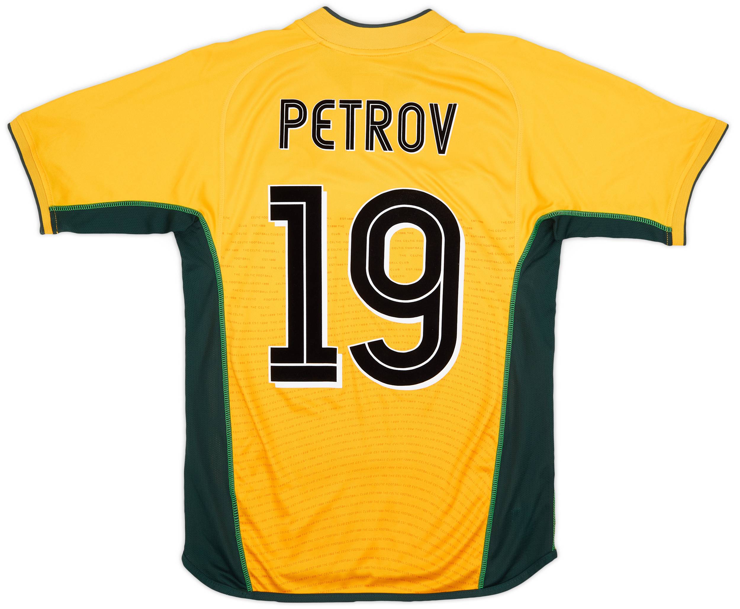 2002-03 Celtic Away Shirt Petrov #19 - 7/10 - (S)