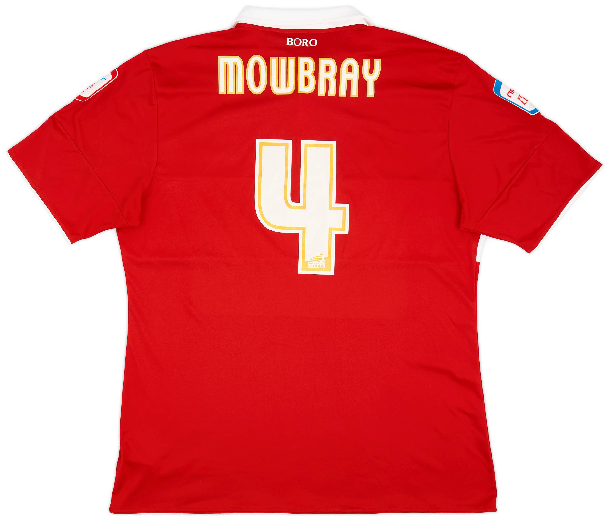 2010-11 Middlesbrough Home Shirt Mowbray #4 - 8/10 - (XXL)