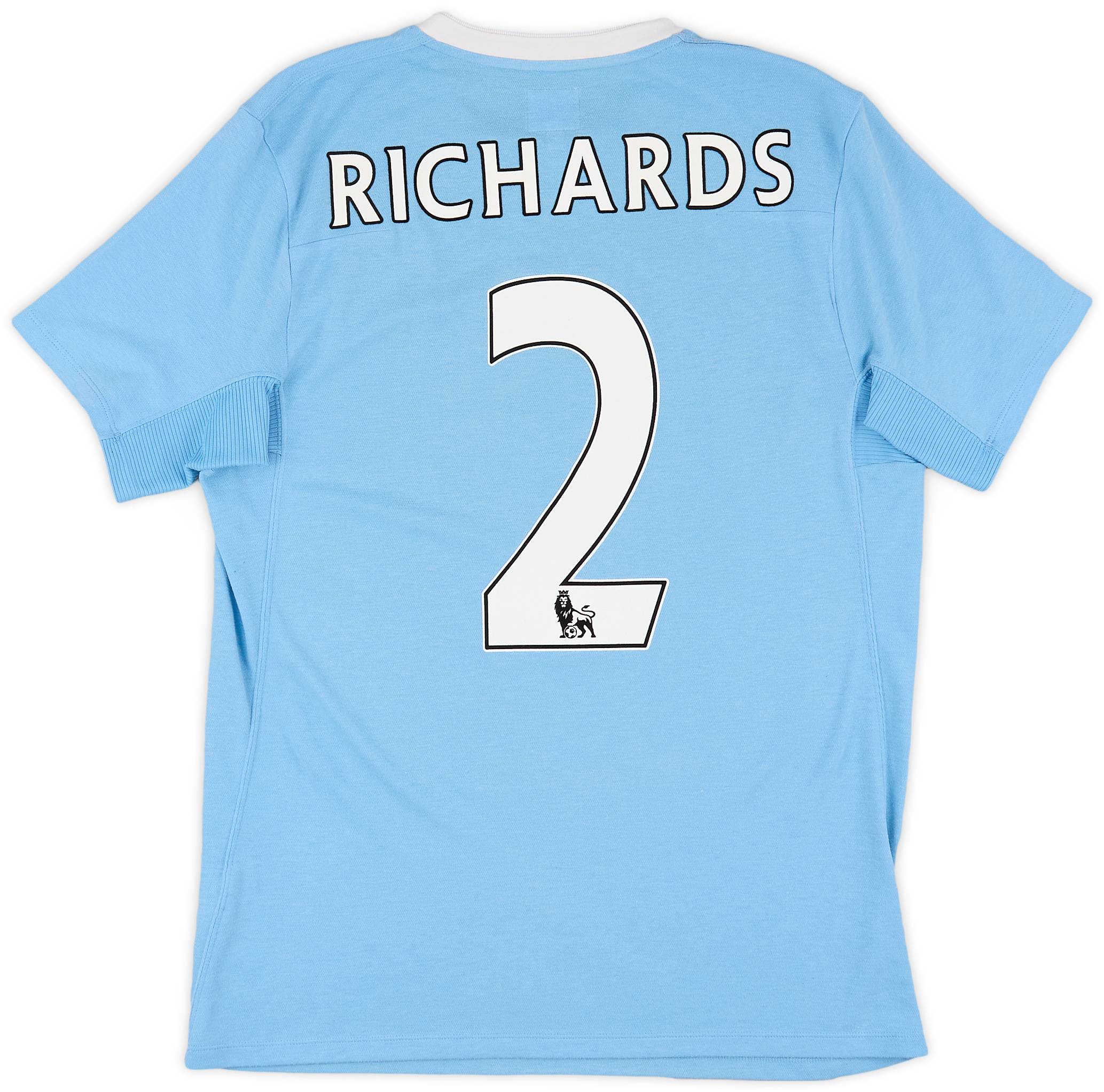 2009-10 Manchester City Home Shirt Richards #2 - 6/10 - (M)