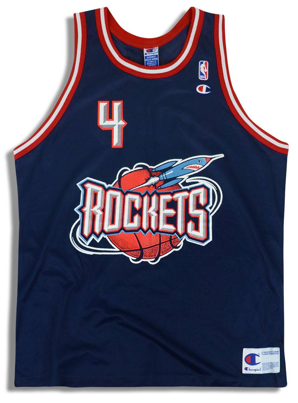 1996-00 Houston Rockets Barkley #4 Champion Jersey (Away) L